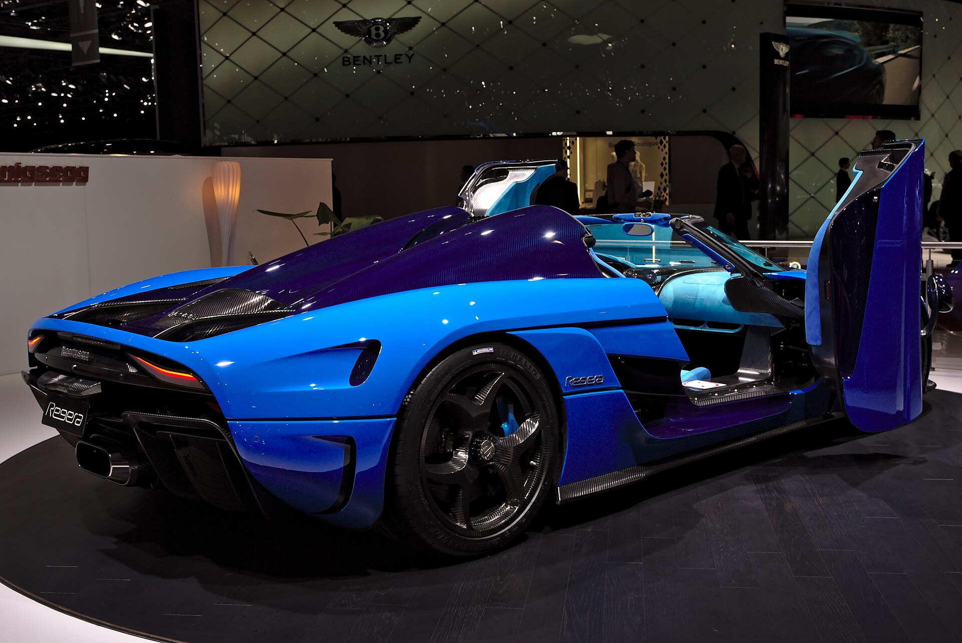 Koenigsegg Regera rear view at the Geneva motor show