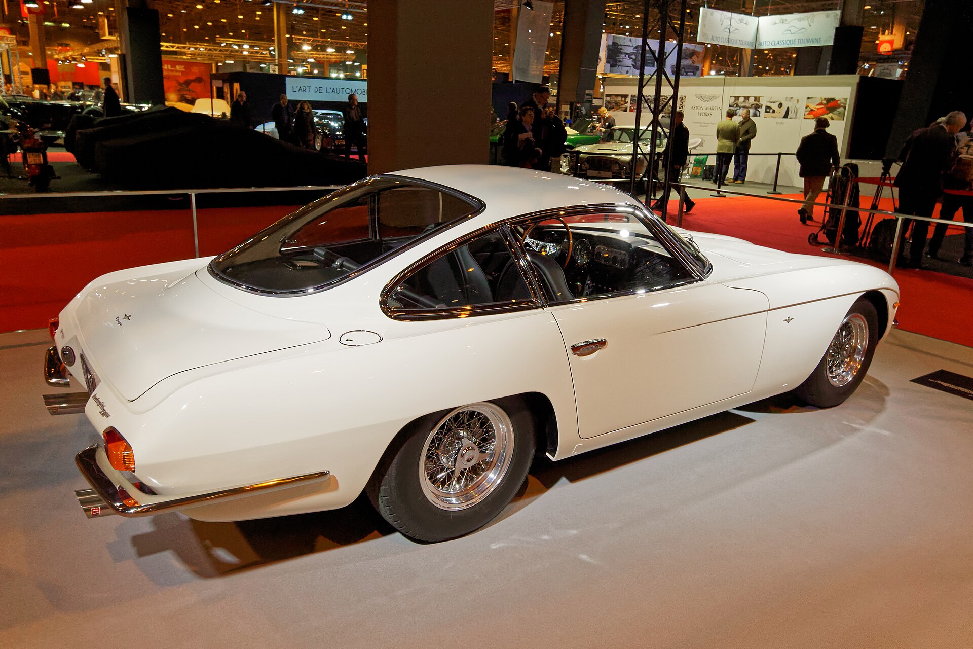 Lamborghini 350 GT on display at Rétromobile