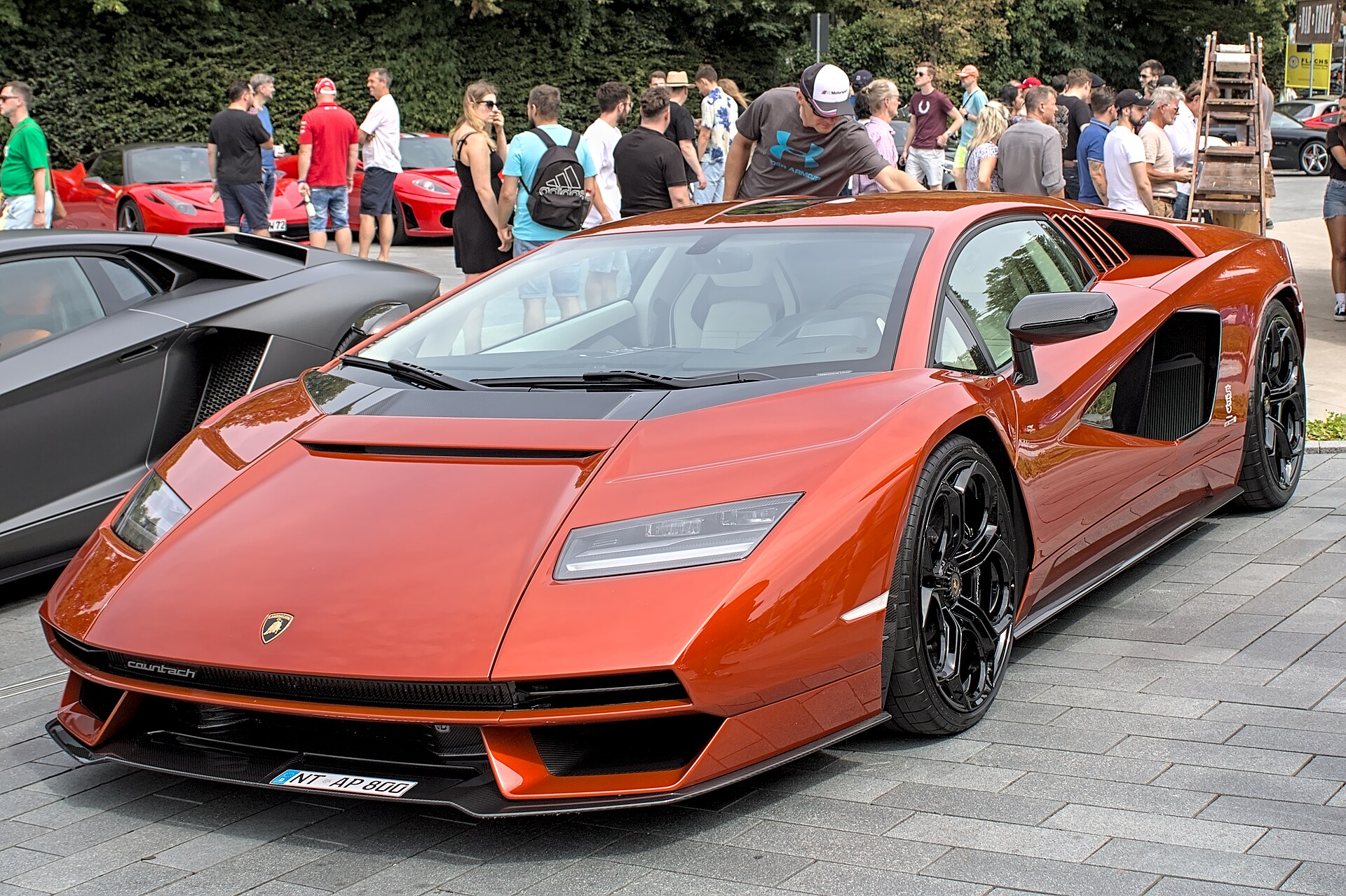 Lamborghini Countach LPI 800-4 at an exhibition