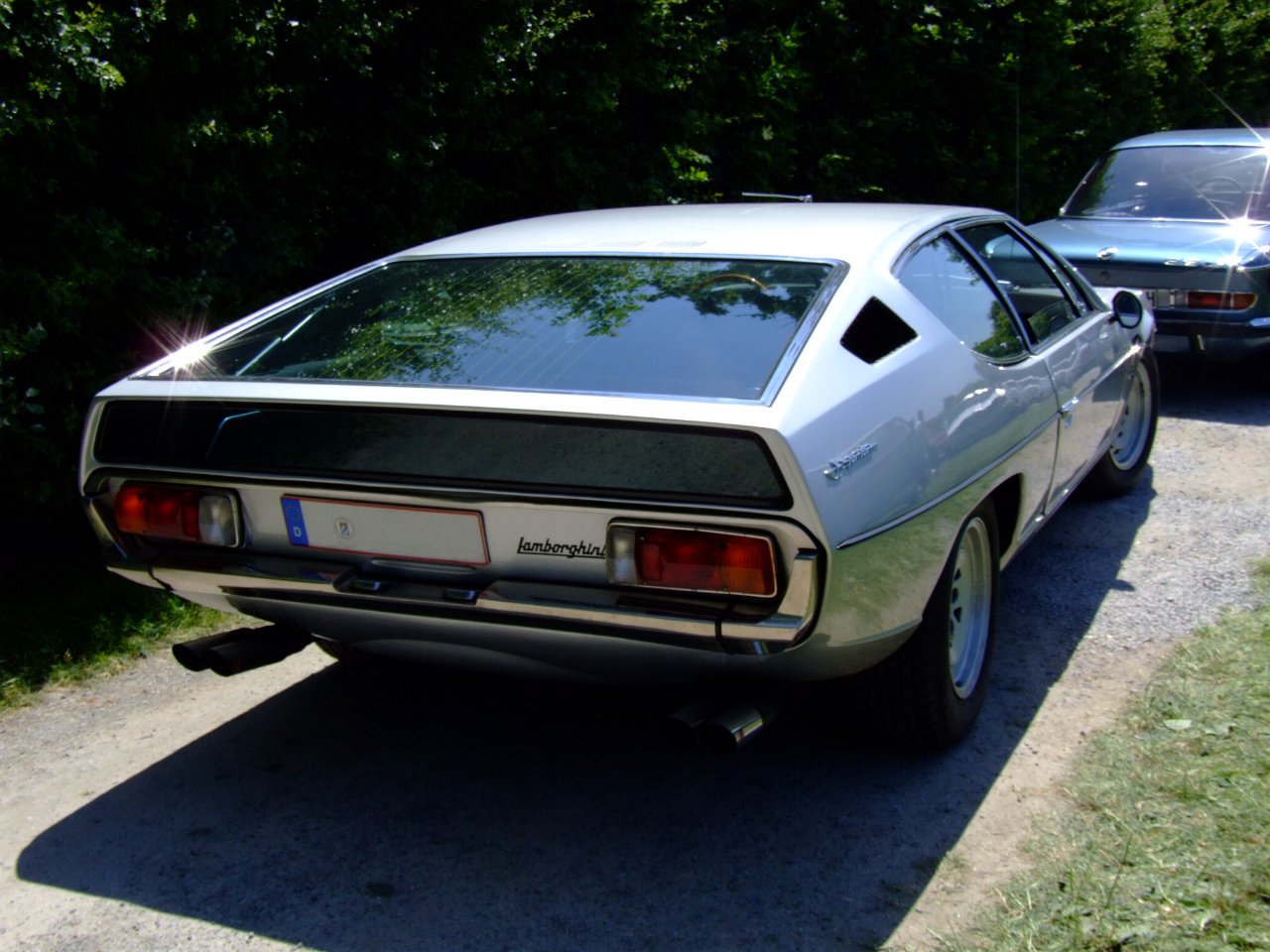Lamborghini Espada parked