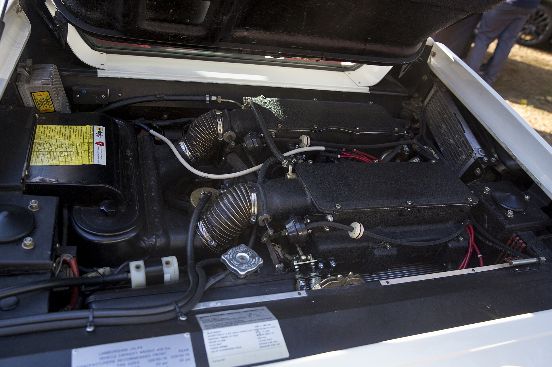 Lamborghini Jalpa V8 engine bay
