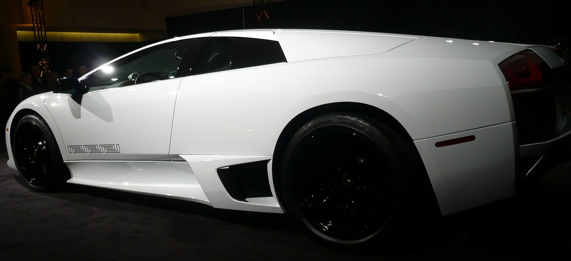 White Lamborghini Murciélago LP 640 Versace edition
