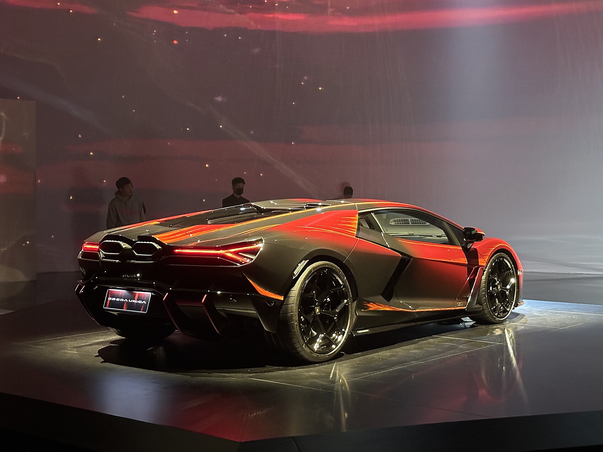 Lamborghini Revuelto Opera Unica with hand-painted livery