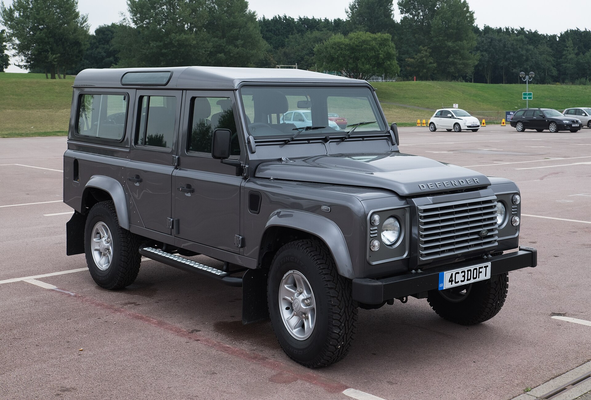 Land Rover Defender 110 Station Wagon of 2016, front view
