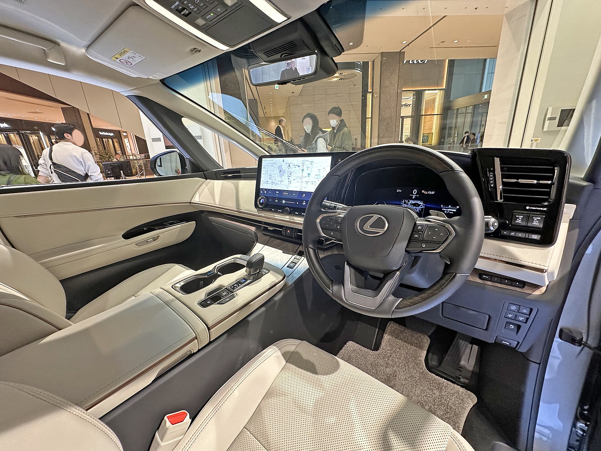 Lexus LBX dashboard and interior
