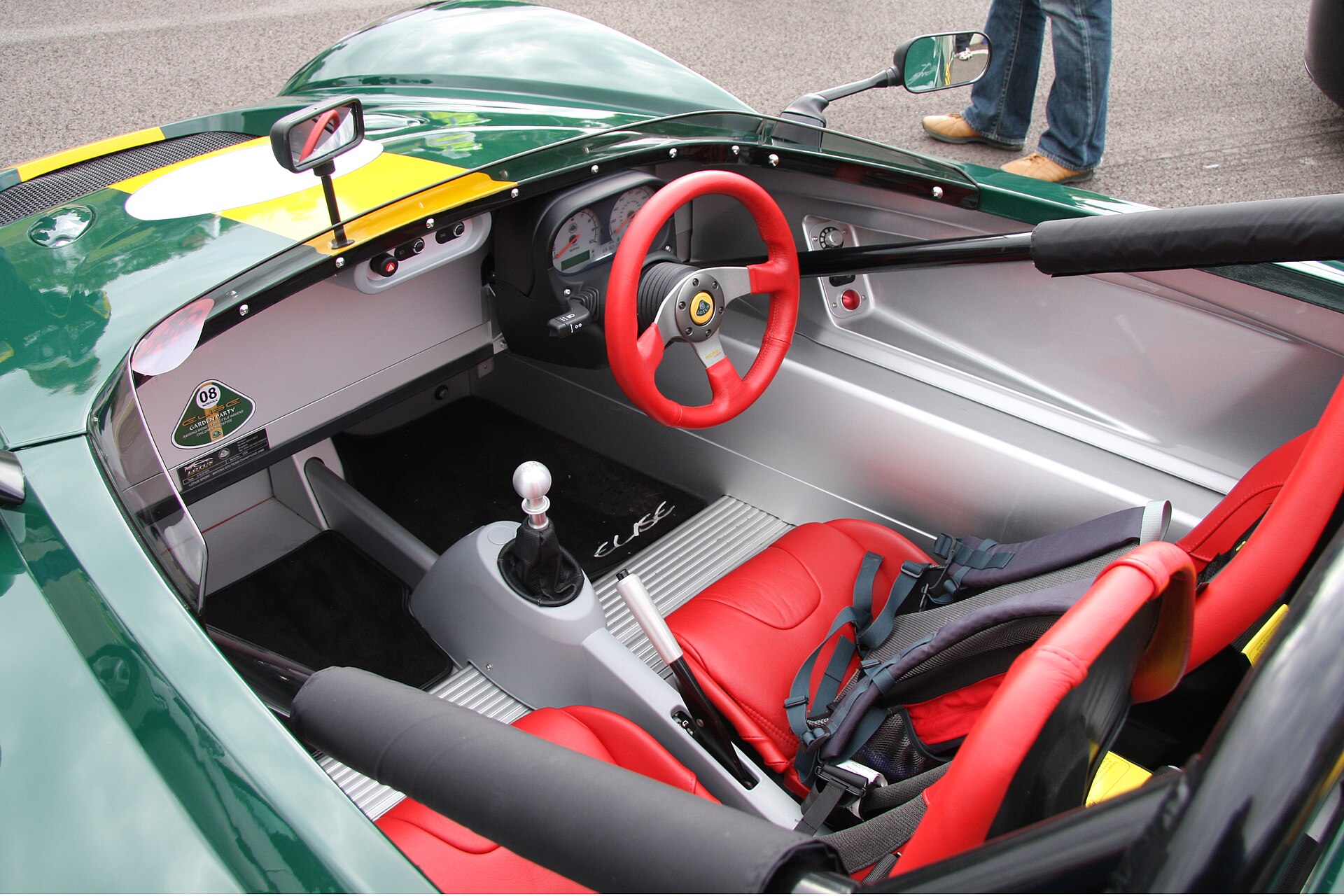 Interior of the Lotus 2-Eleven with roll structure