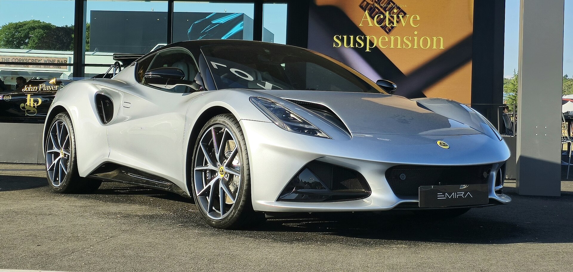 Lotus Emira, rear three-quarter view