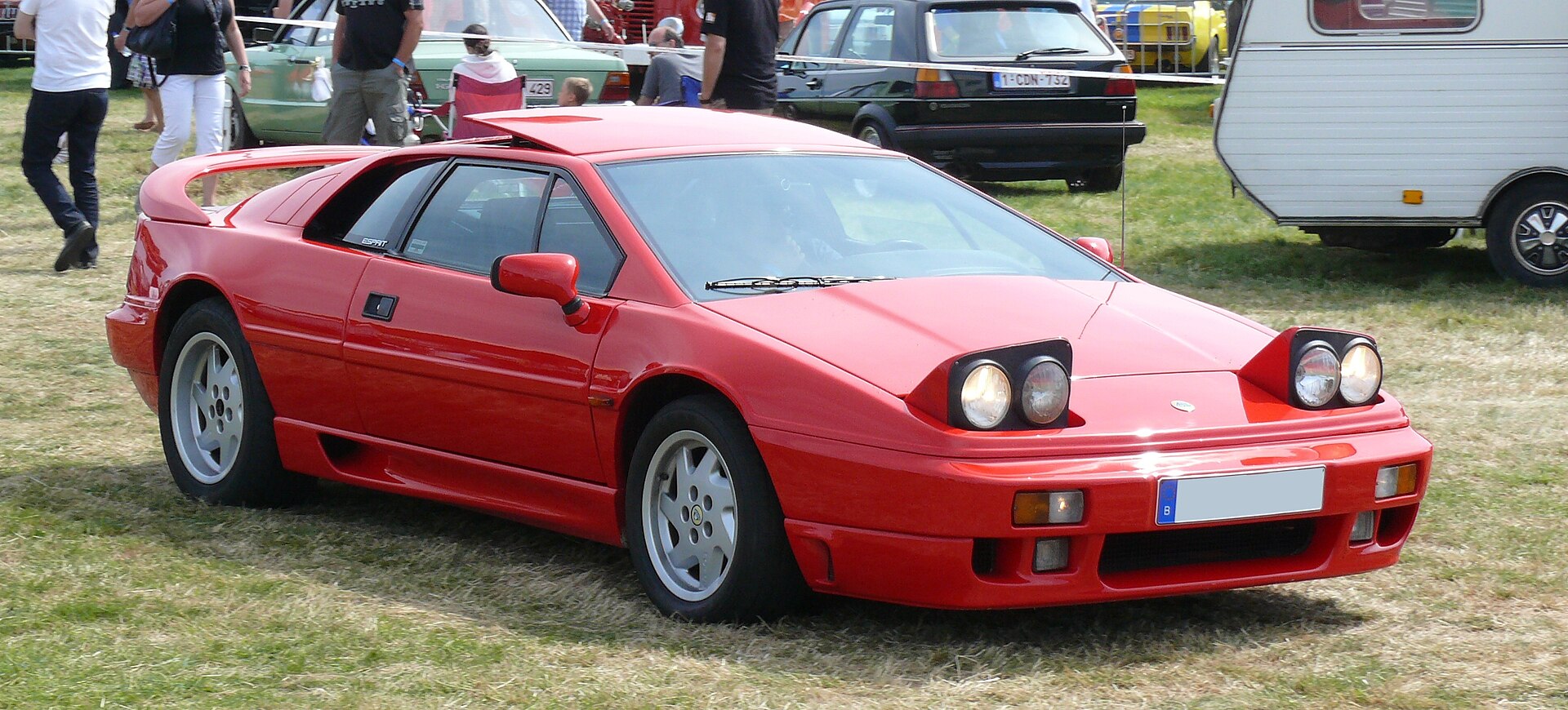 Lotus Esprit with the original wedge-shaped body, side view