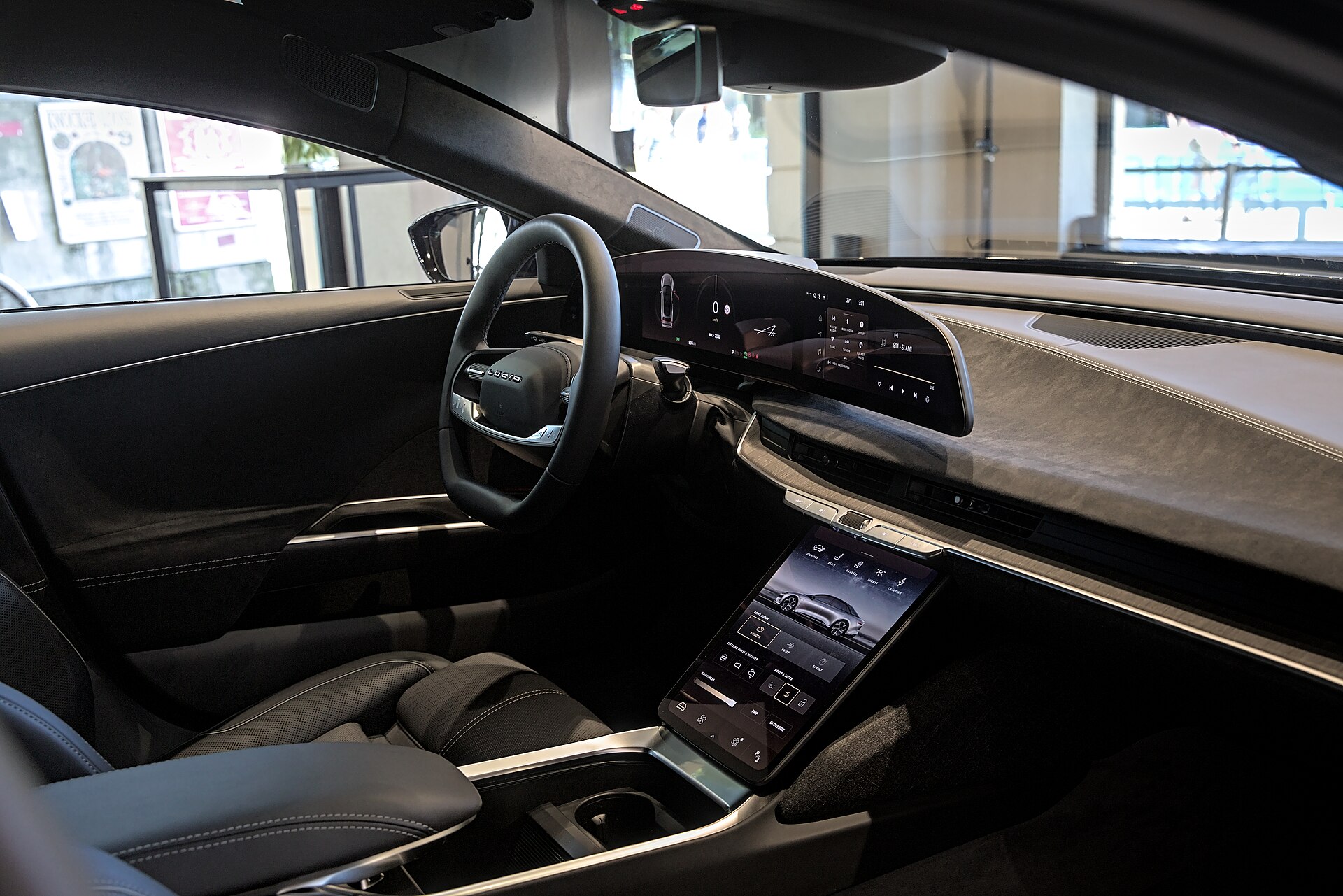Lucid Air on the stand at the Munich Motor Show 2023