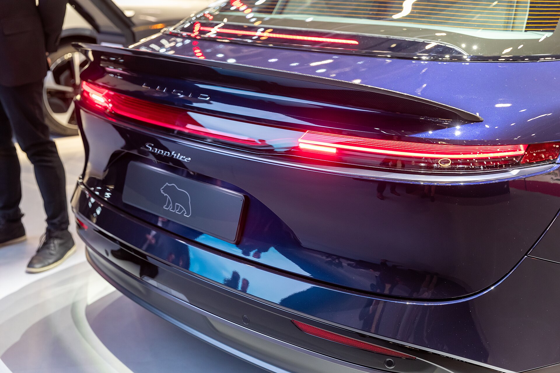 Lucid Air Sapphire on display in Geneva, 2024