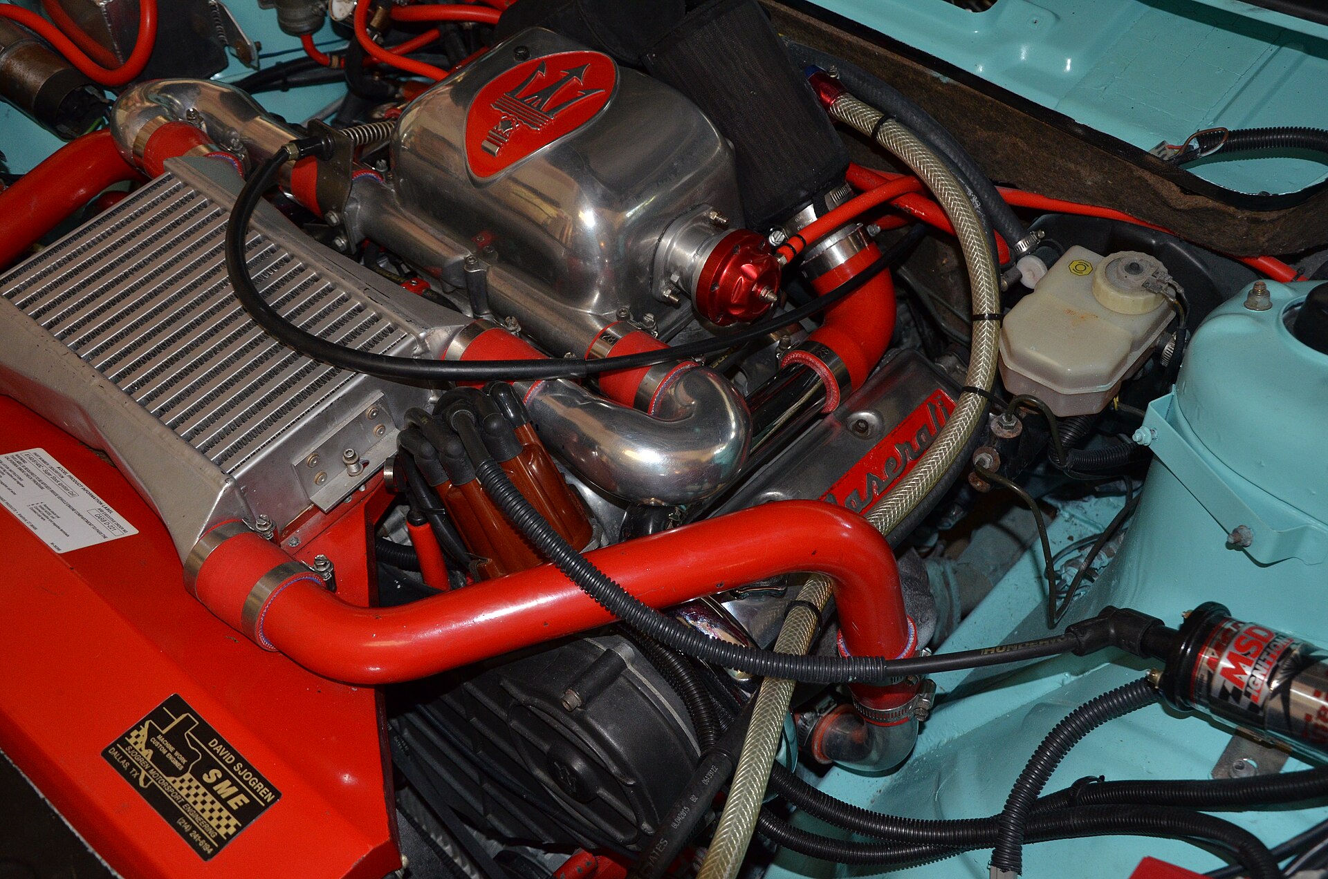 Maserati Biturbo 2.5-litre V6 engine bay
