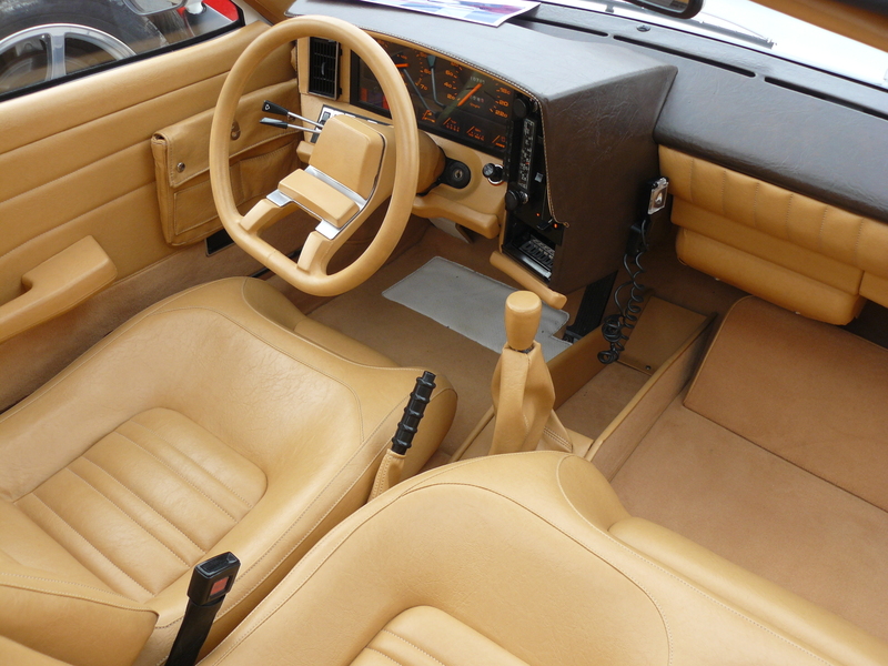 Interior of a Matra Bagheera with driver's seat and two-place bench