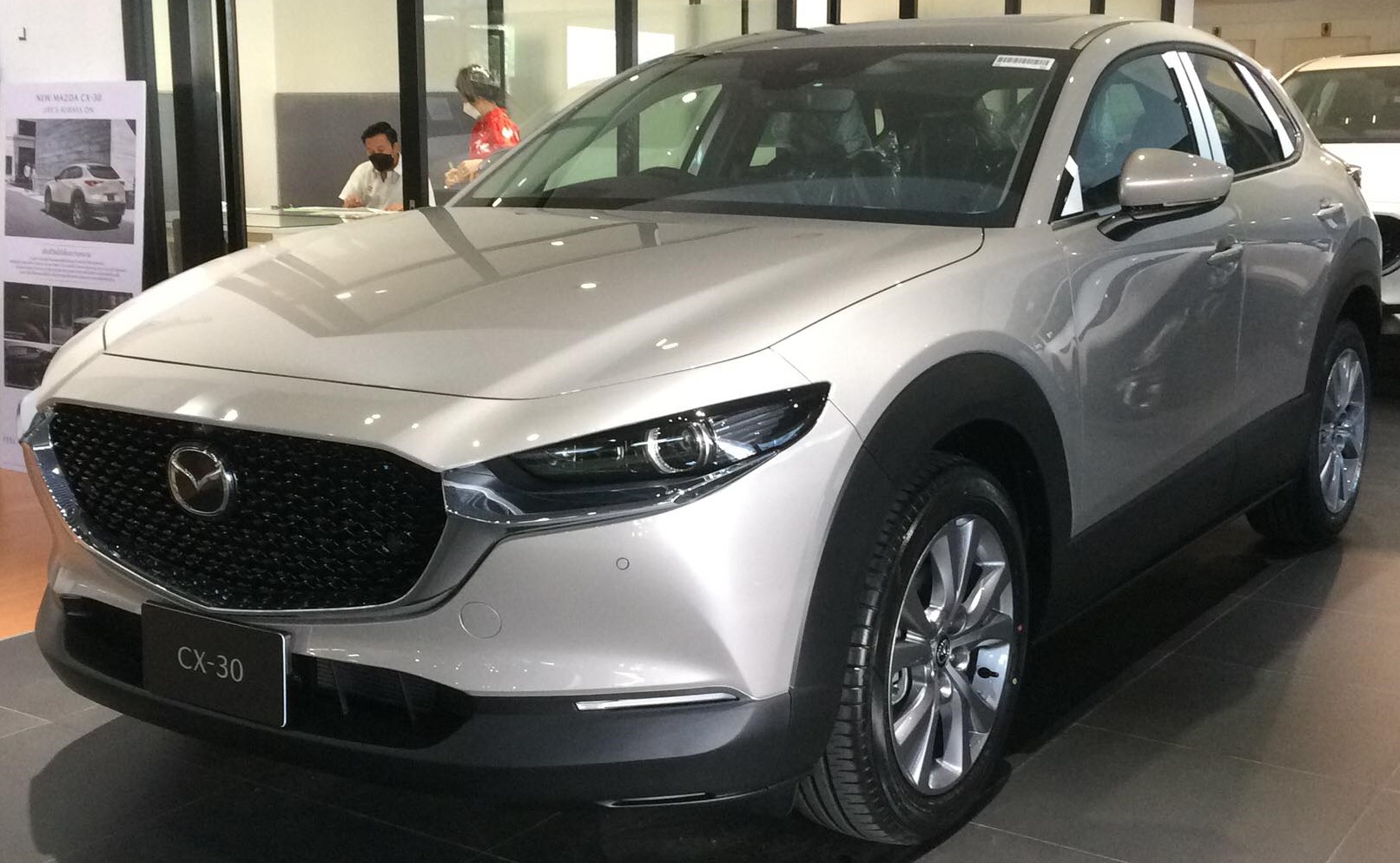 Mazda CX-30 of 2022, front three-quarter view