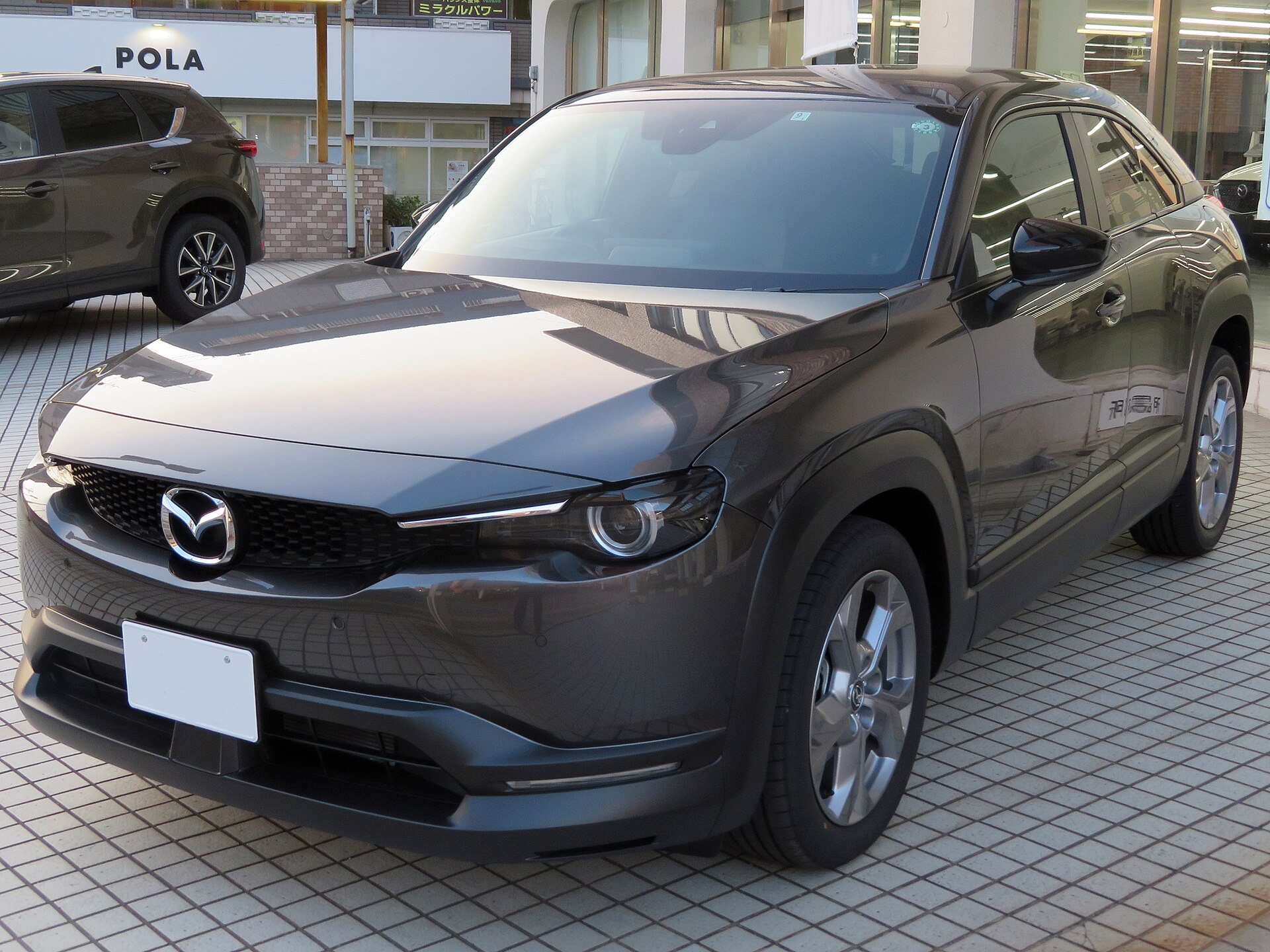 Mazda MX-30 mild hybrid, front three-quarter view