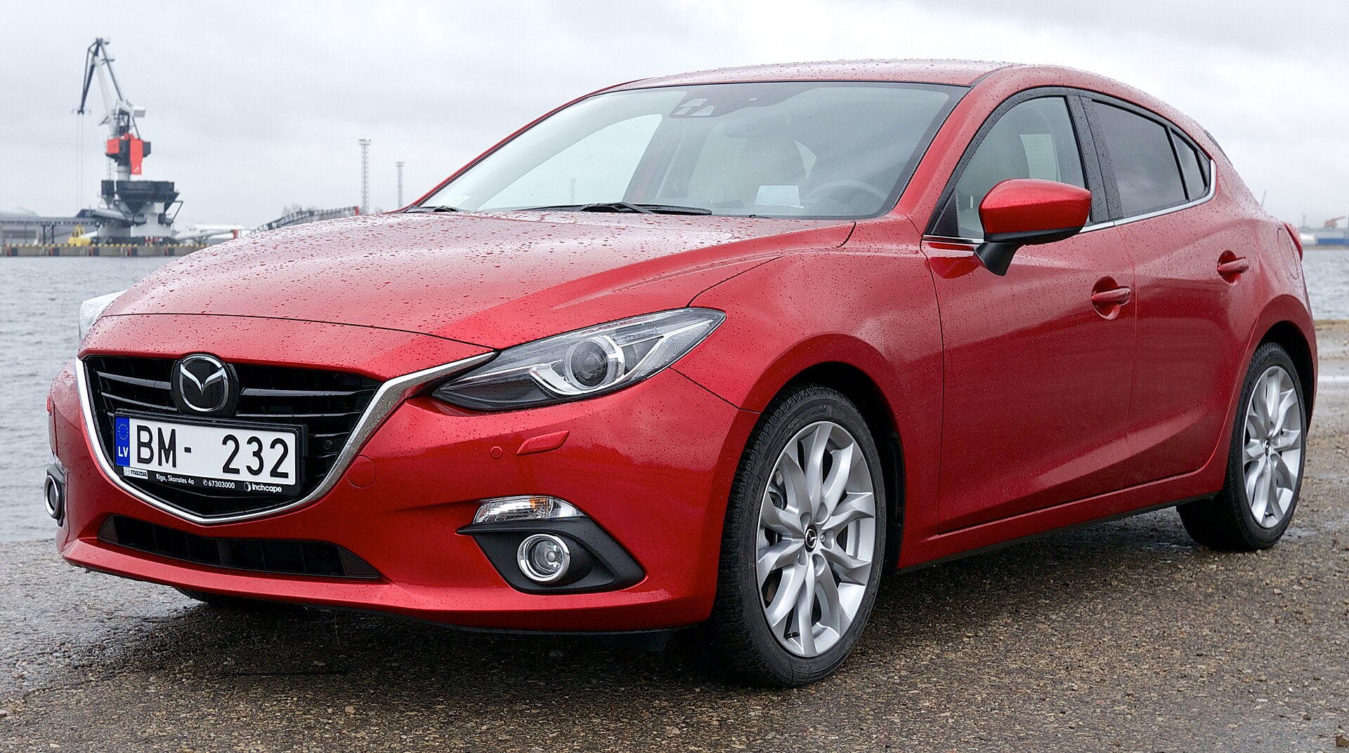 Mazda3 BM hatchback, front three-quarter view