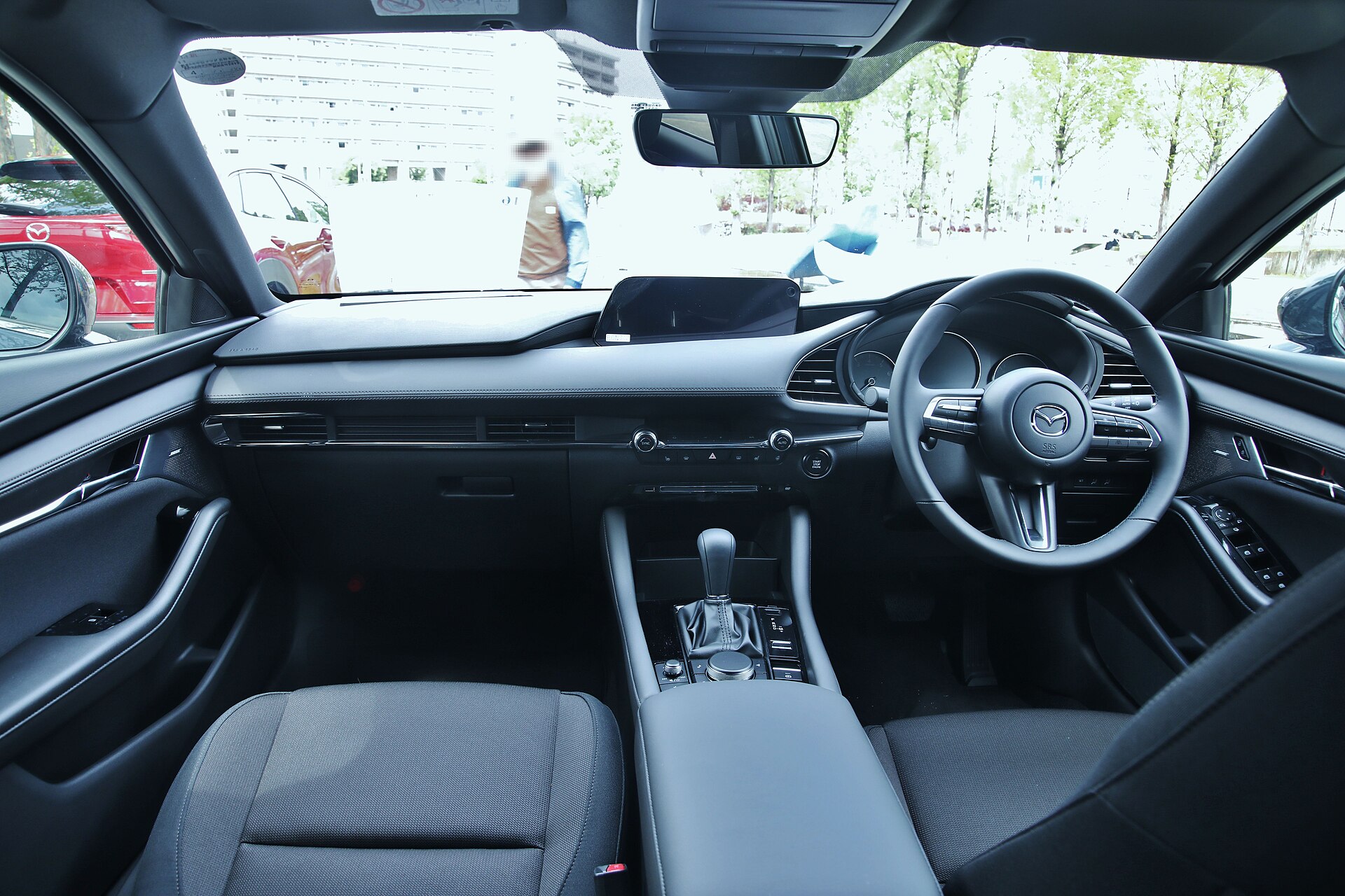 Mazda3 dashboard and steering wheel