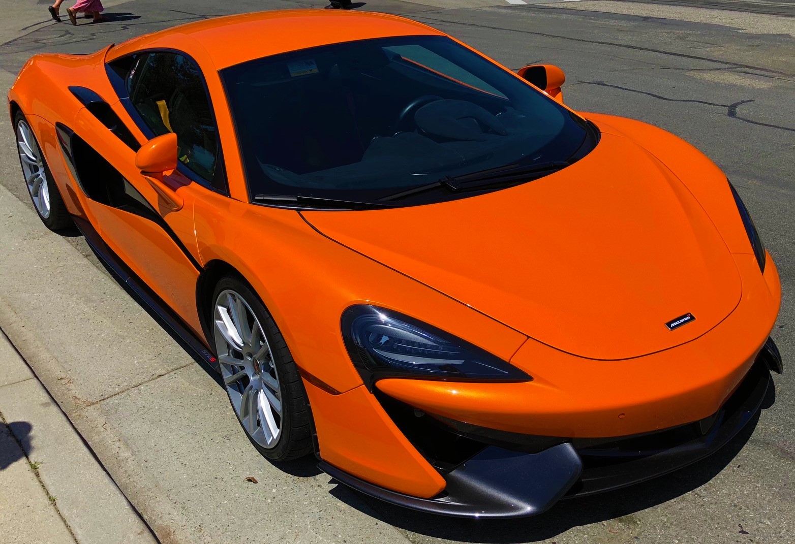 Orange McLaren 570S coupe