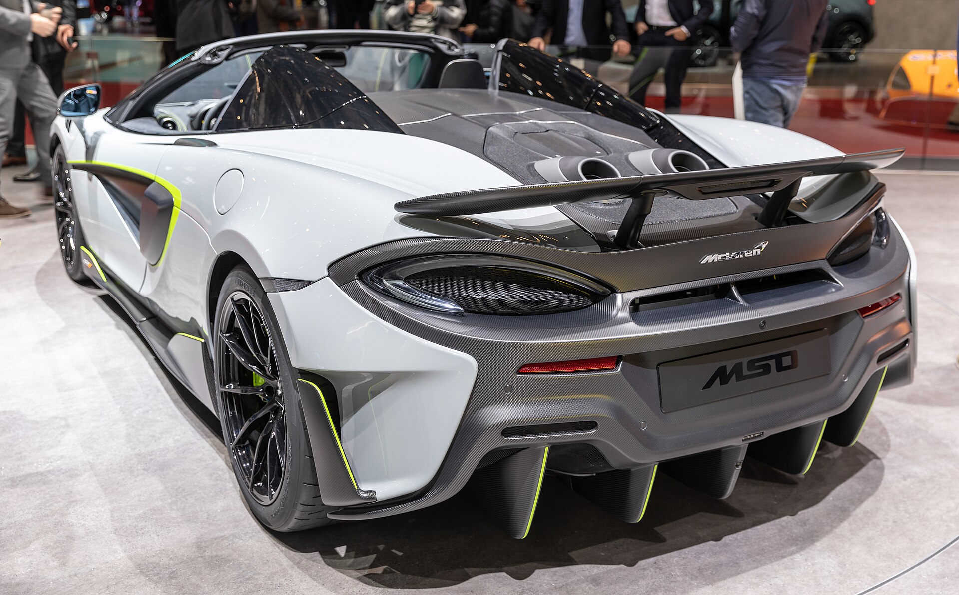McLaren 600LT Spider on display at Geneva