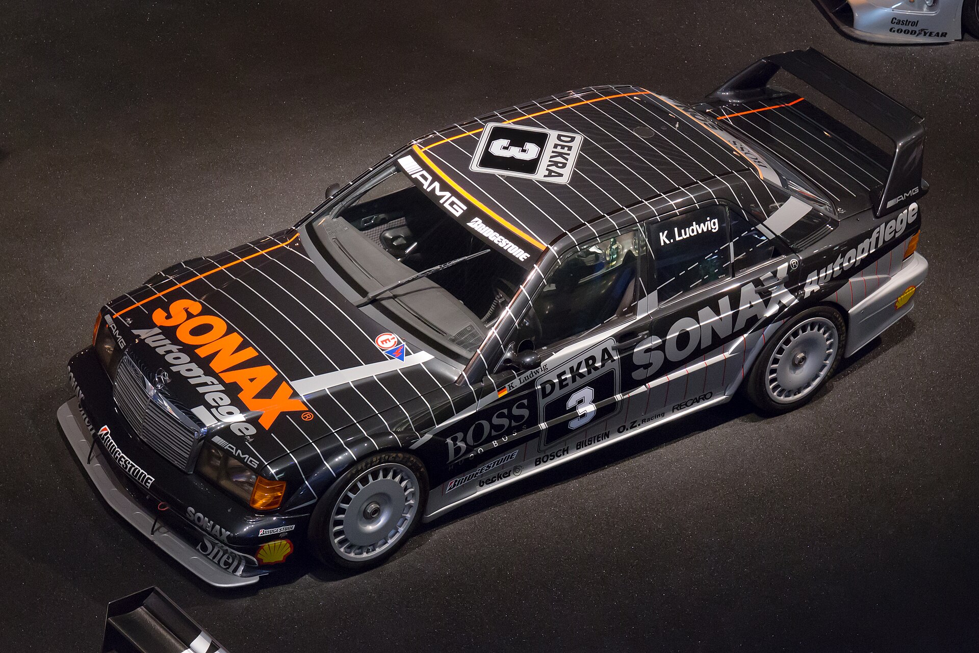 Mercedes-Benz 190 E Evolution II DTM race car seen from above