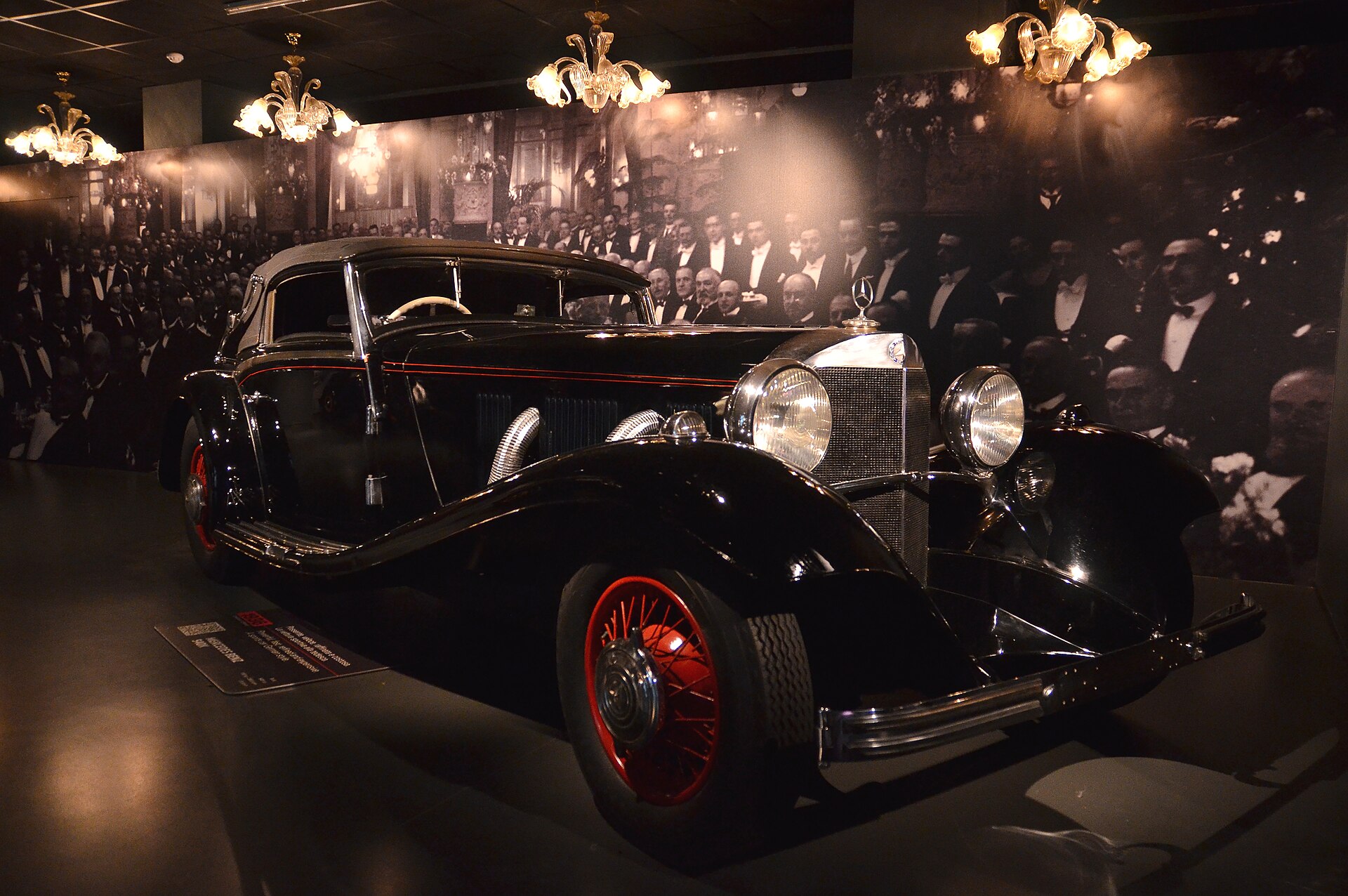 Mercedes-Benz 540K of 1937 in a museum