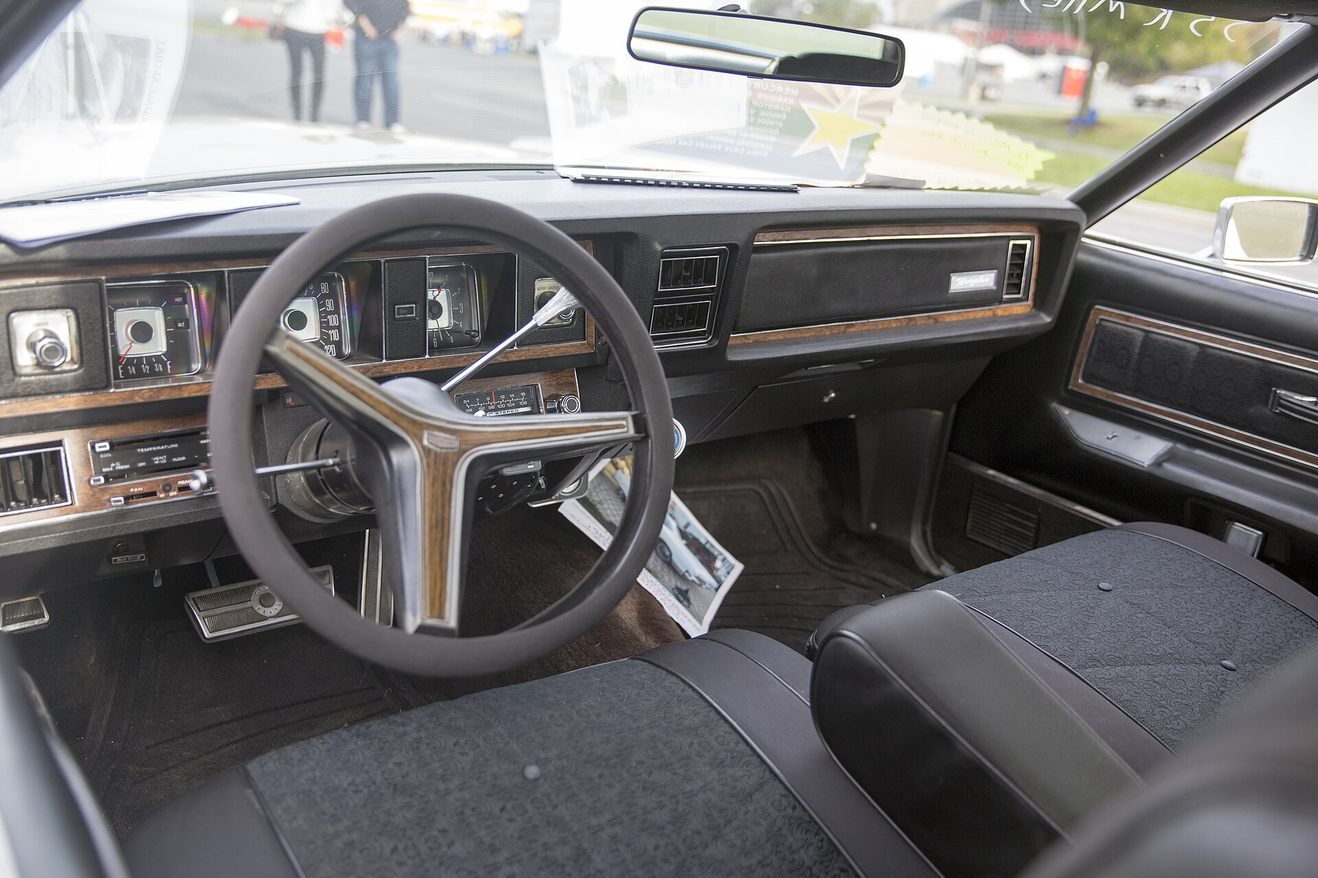 Mercury Marquis Brougham interior with bench seats