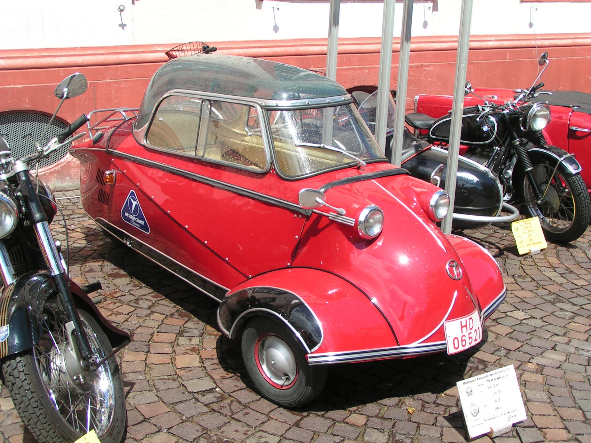 Messerschmitt — Fritz Fend's Kabinenroller bubble cars, 1953 to 1964