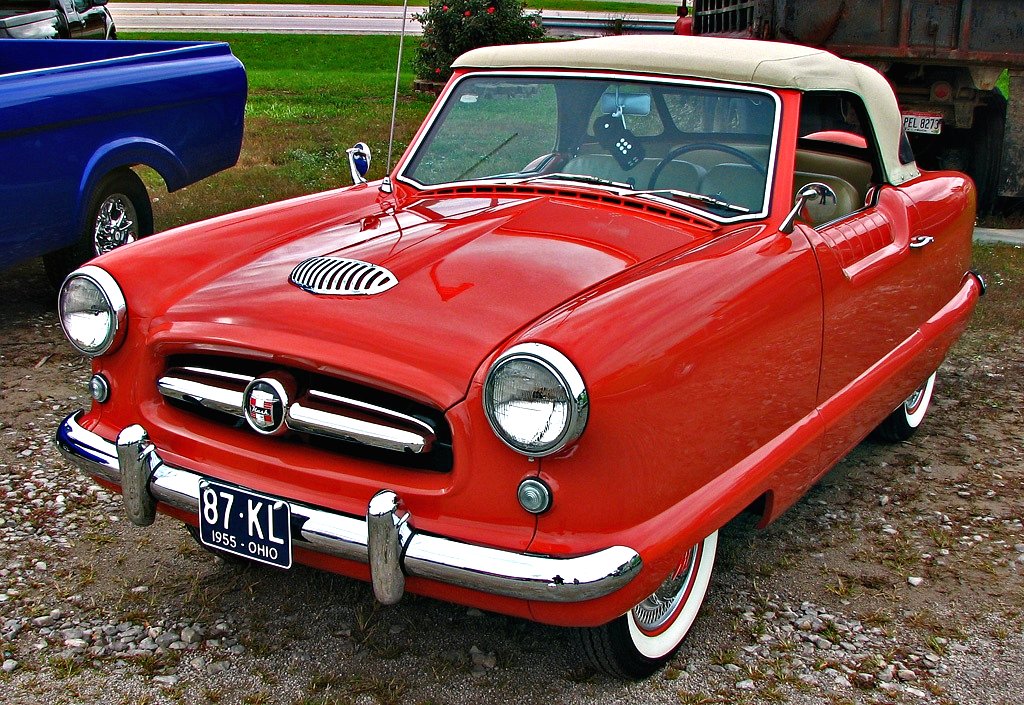 1955 Nash Metropolitan, front three-quarter view