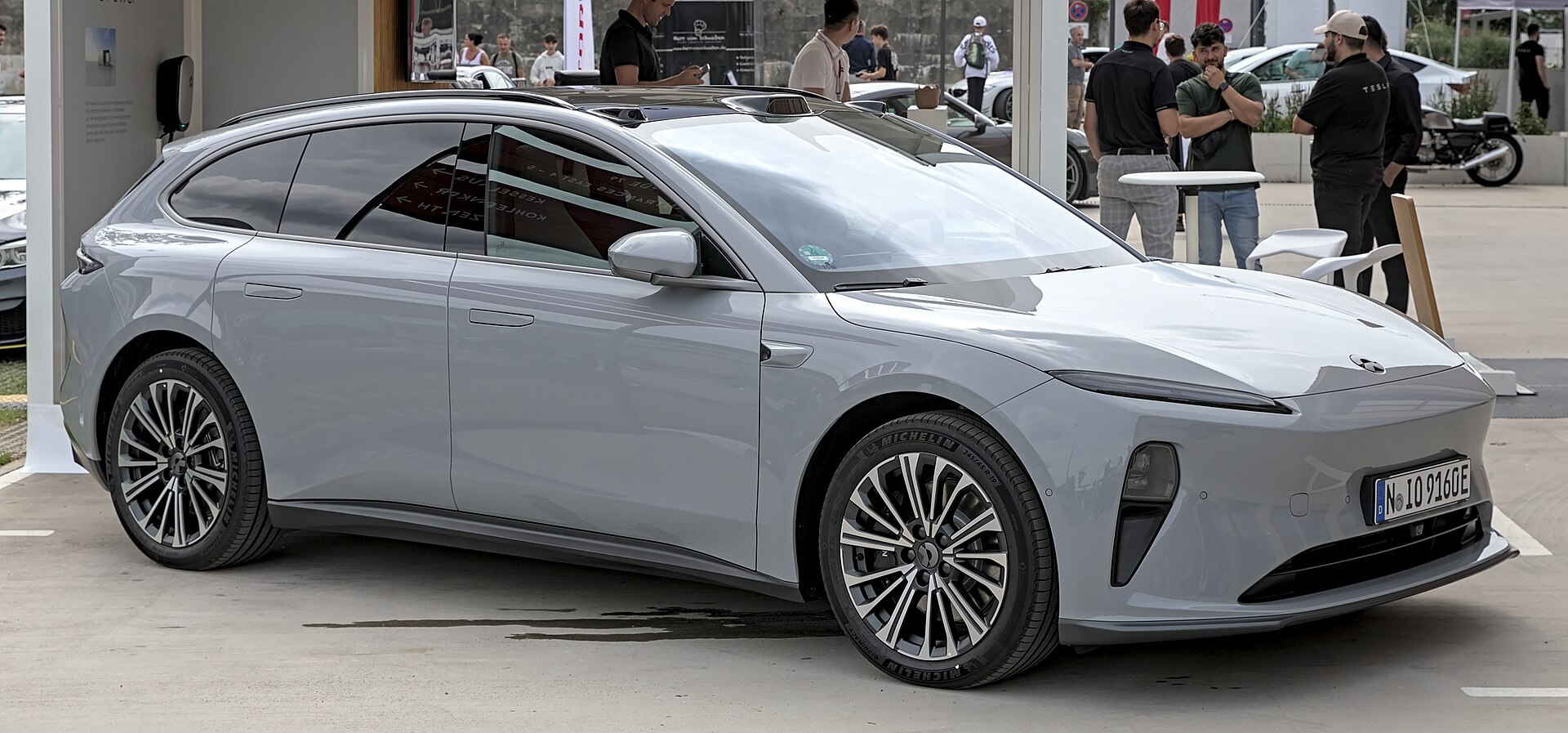 Nio ET5 Touring estate on display in Munich