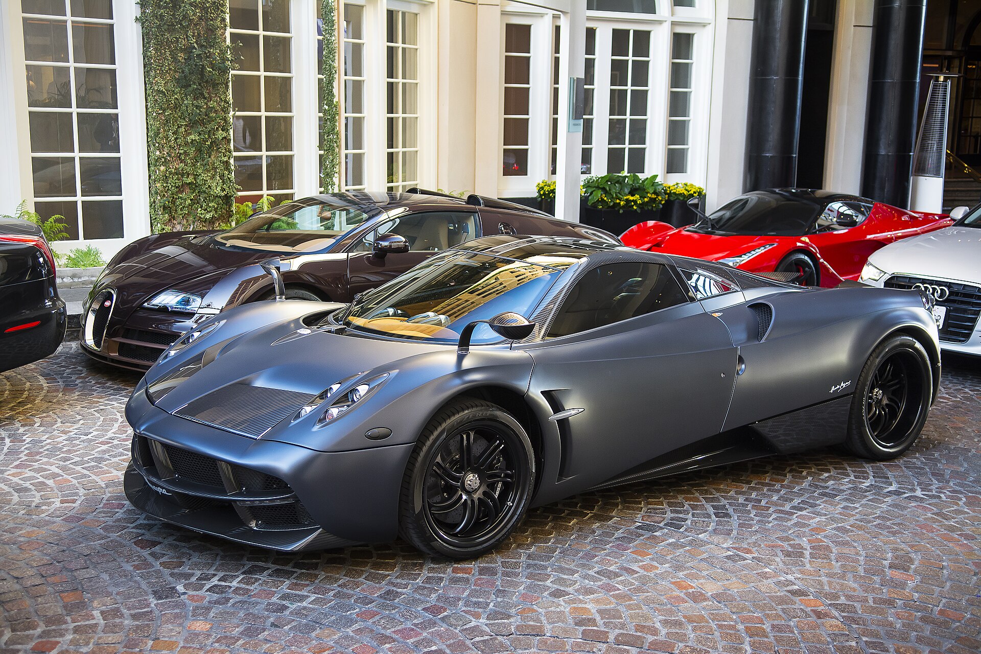 Matte black Pagani Huayra