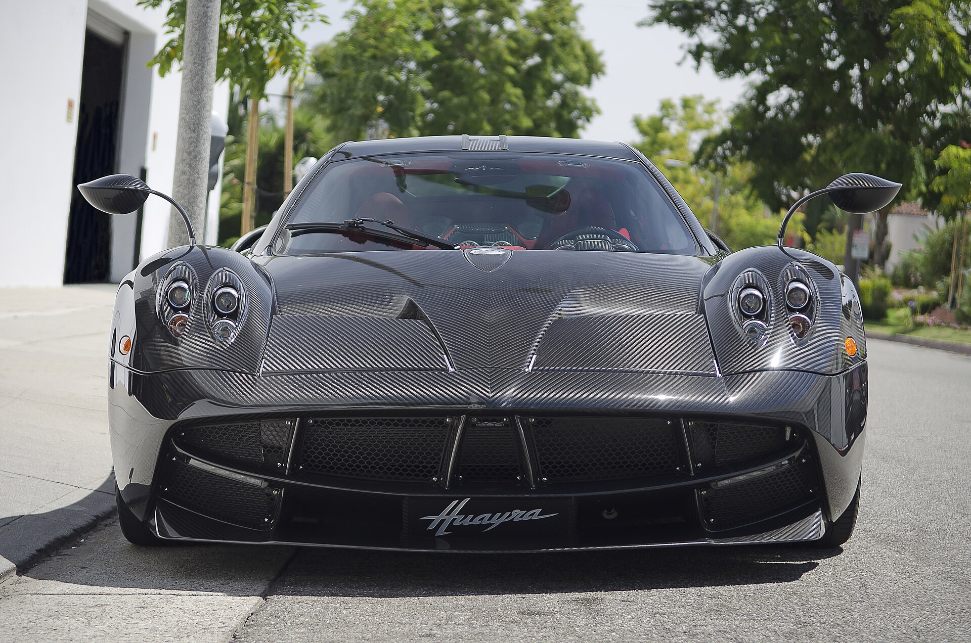 Pagani Huayra with exposed carbon body