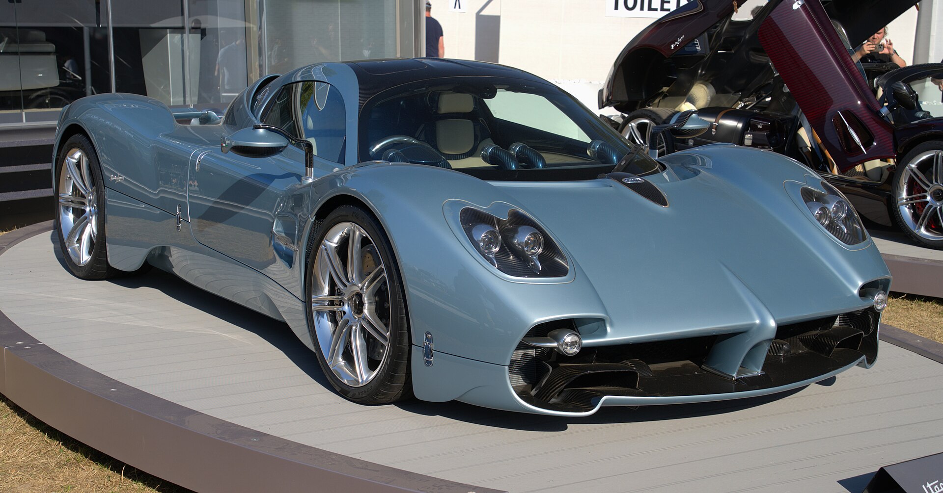Silver Pagani Utopia at Goodwood