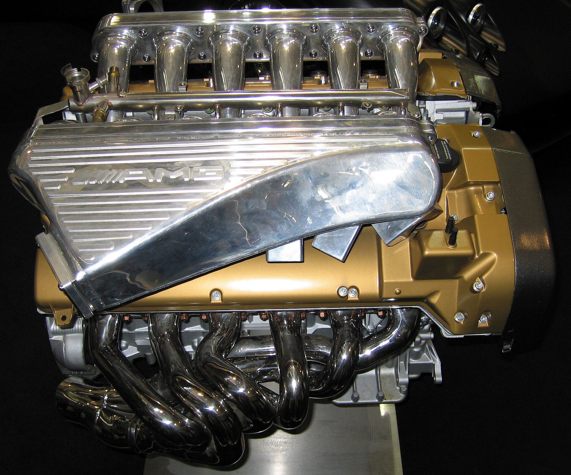 Pagani Zonda F engine bay with AMG V12