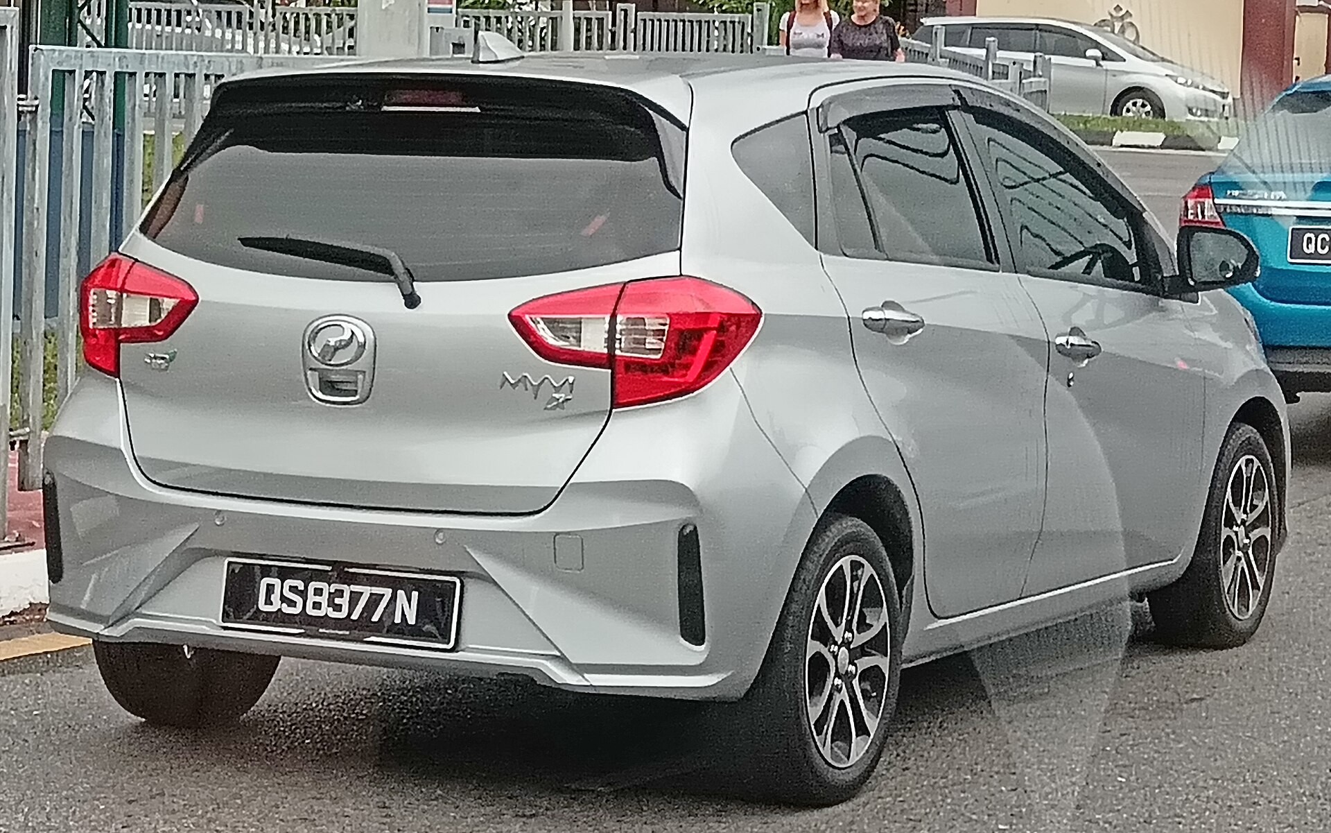 Perodua Myvi third generation, rear view