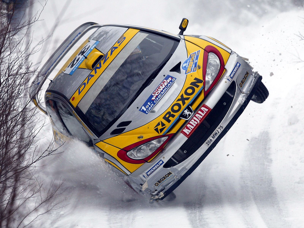 Peugeot 206 WRC rally car