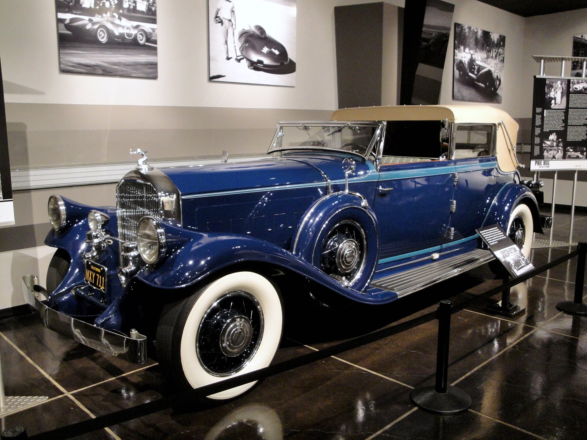 1931 Pierce-Arrow with LeBaron body, side view