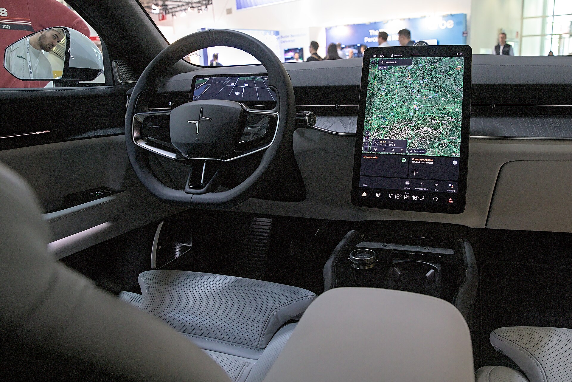 Polestar 3 on a motor show stand