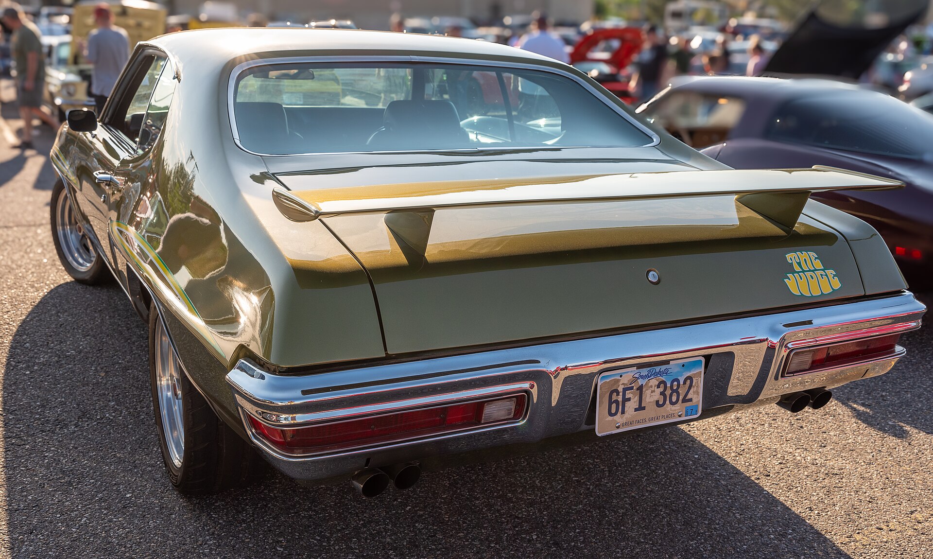 Green 1970 Pontiac GTO The Judge