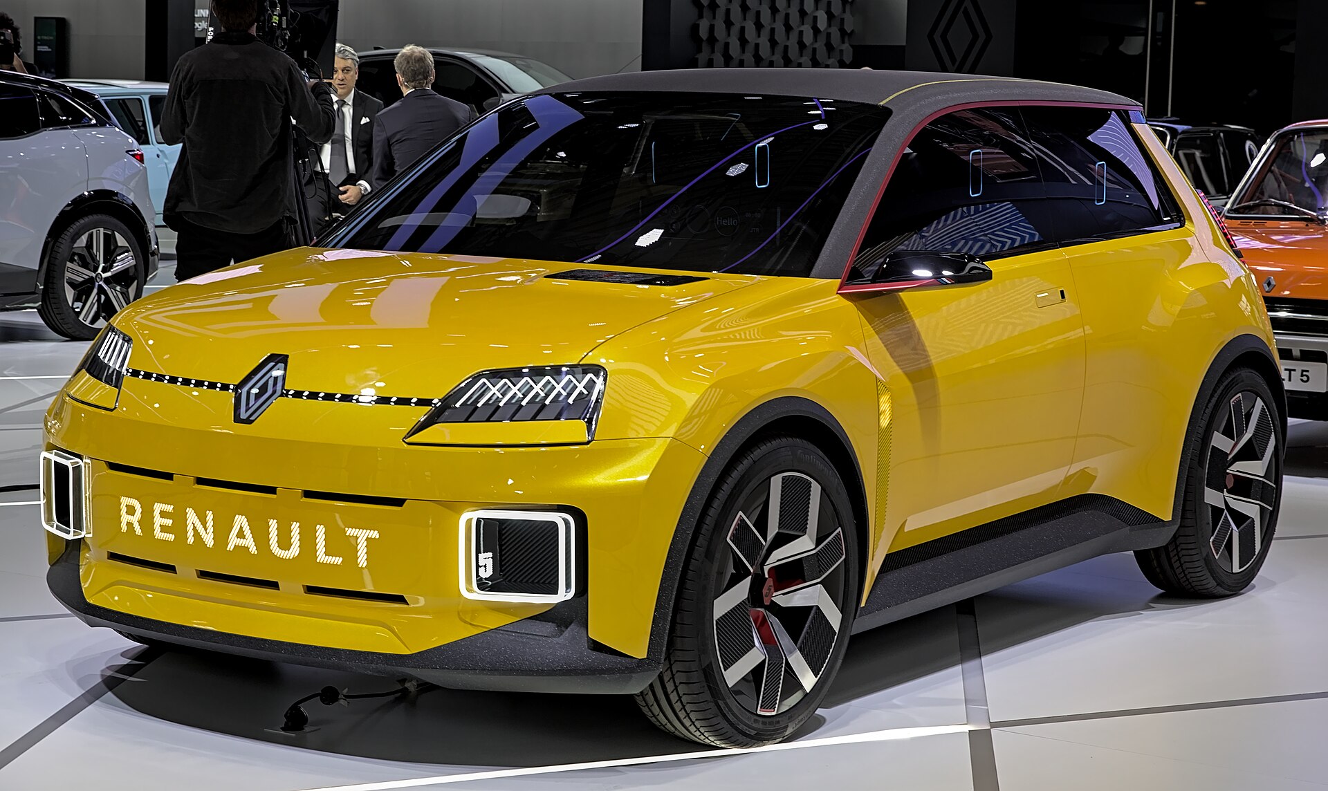 Renault 5 Prototype concept car on display
