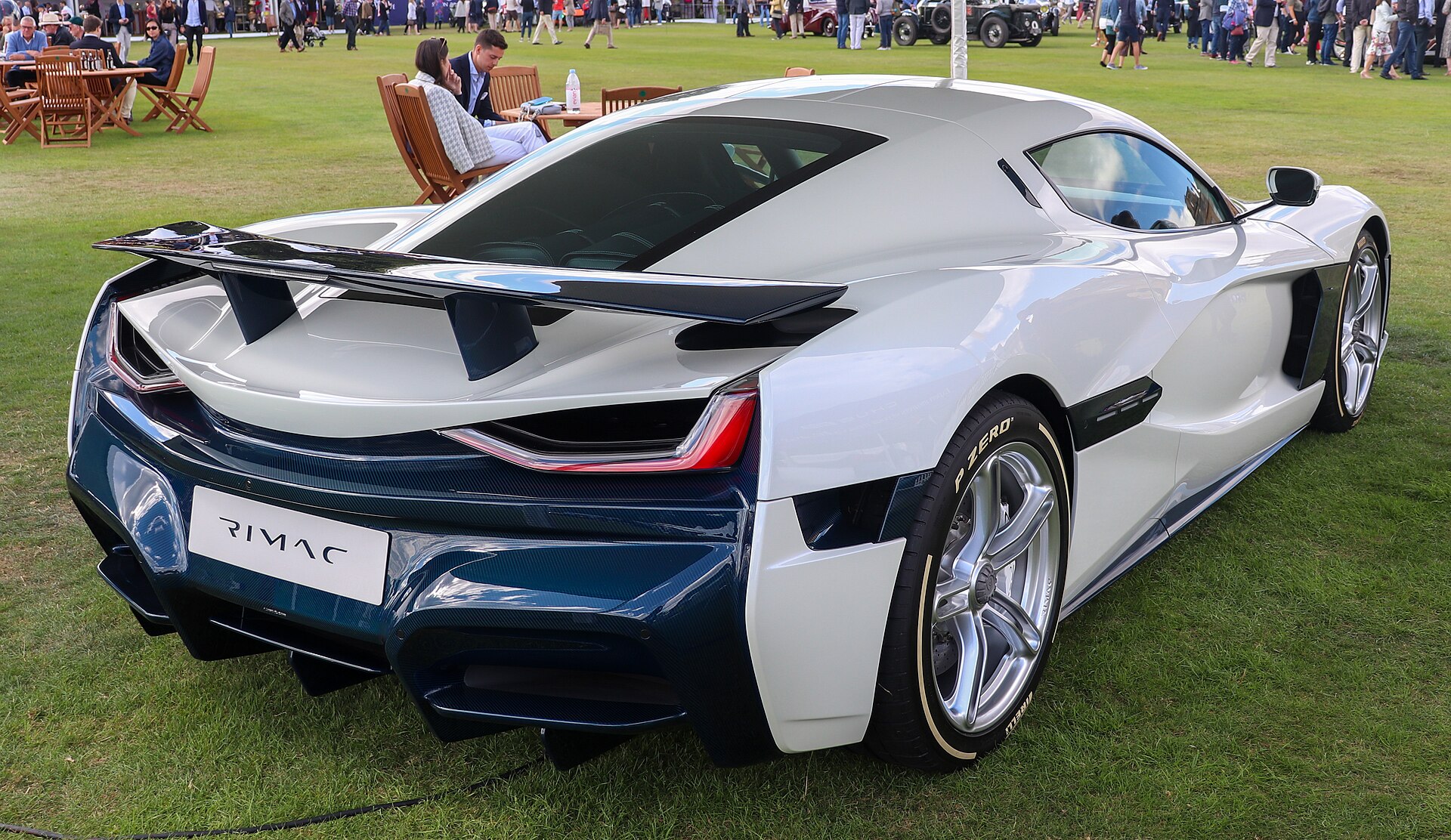 Rimac C_Two hypercar seen from the rear