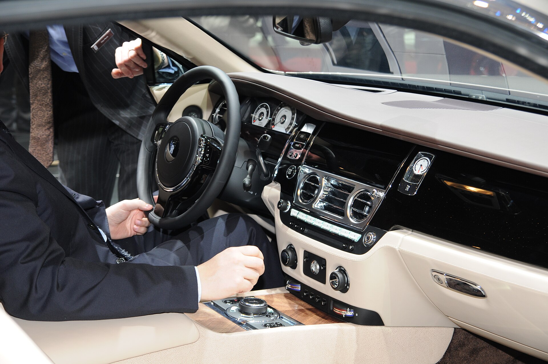 Rolls-Royce Wraith on the Geneva Motor Show stand in 2013