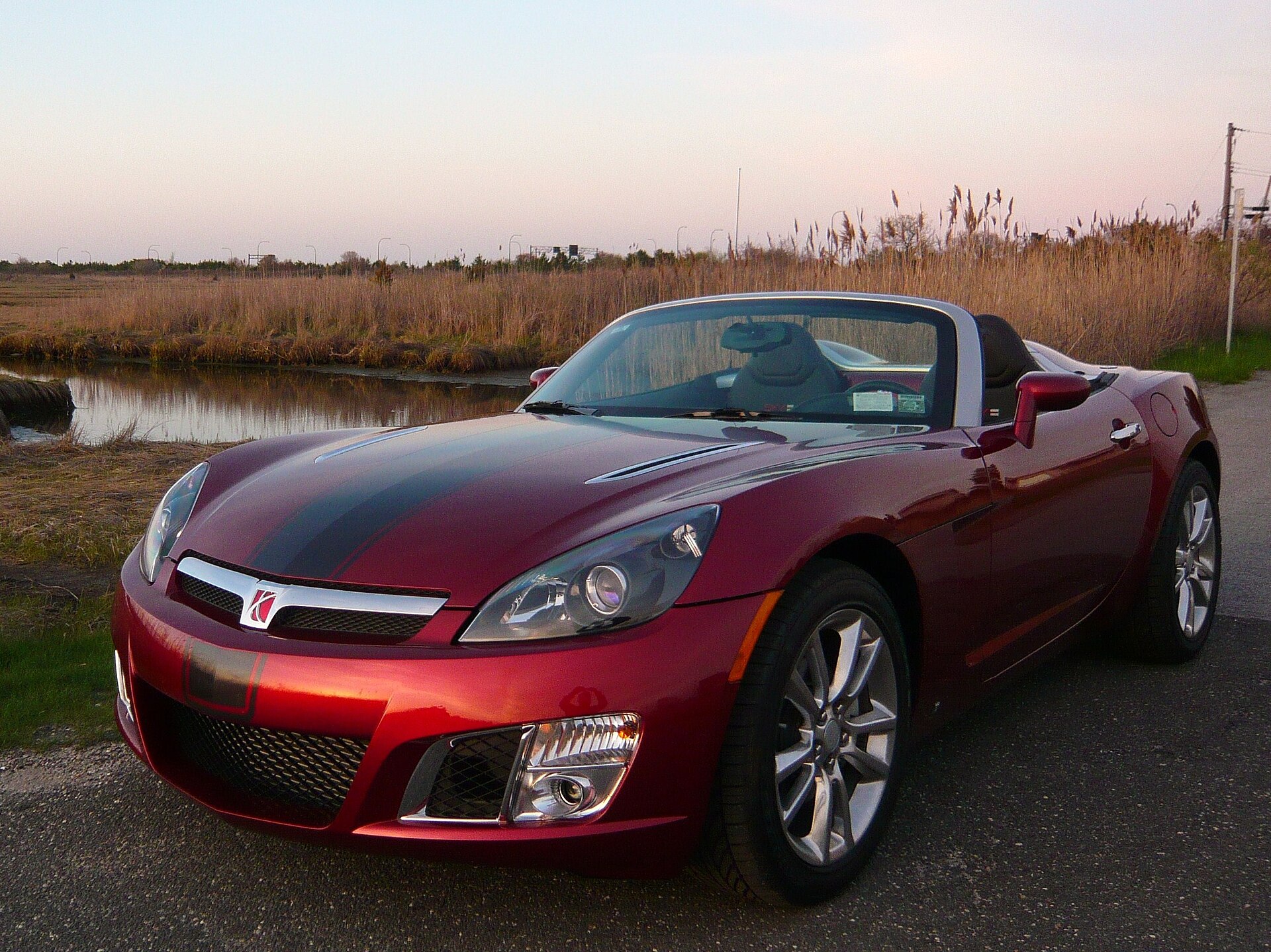 Red 2009 Saturn Sky Red Line roadster