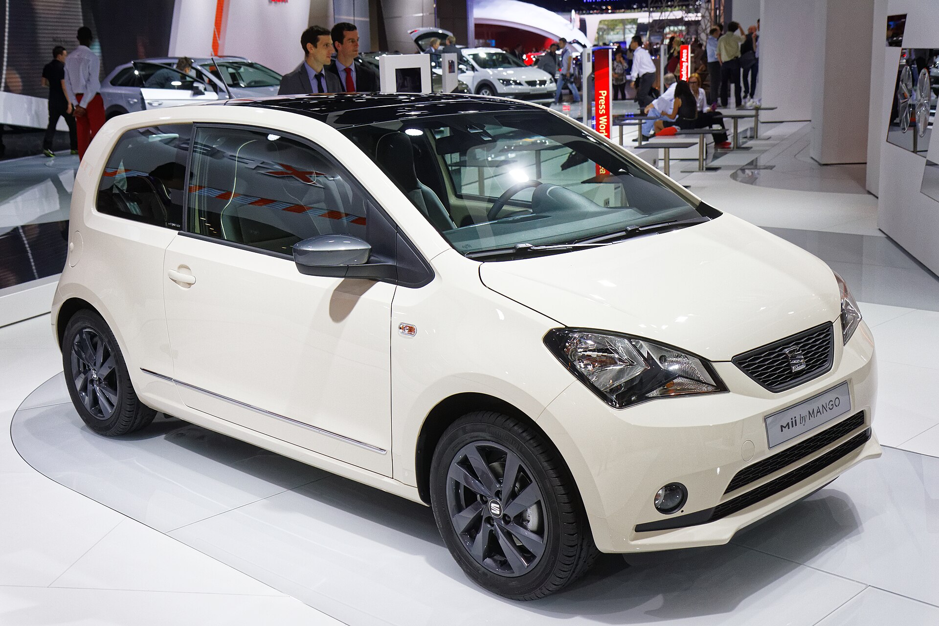 SEAT Mii by Mango special edition on a show stand
