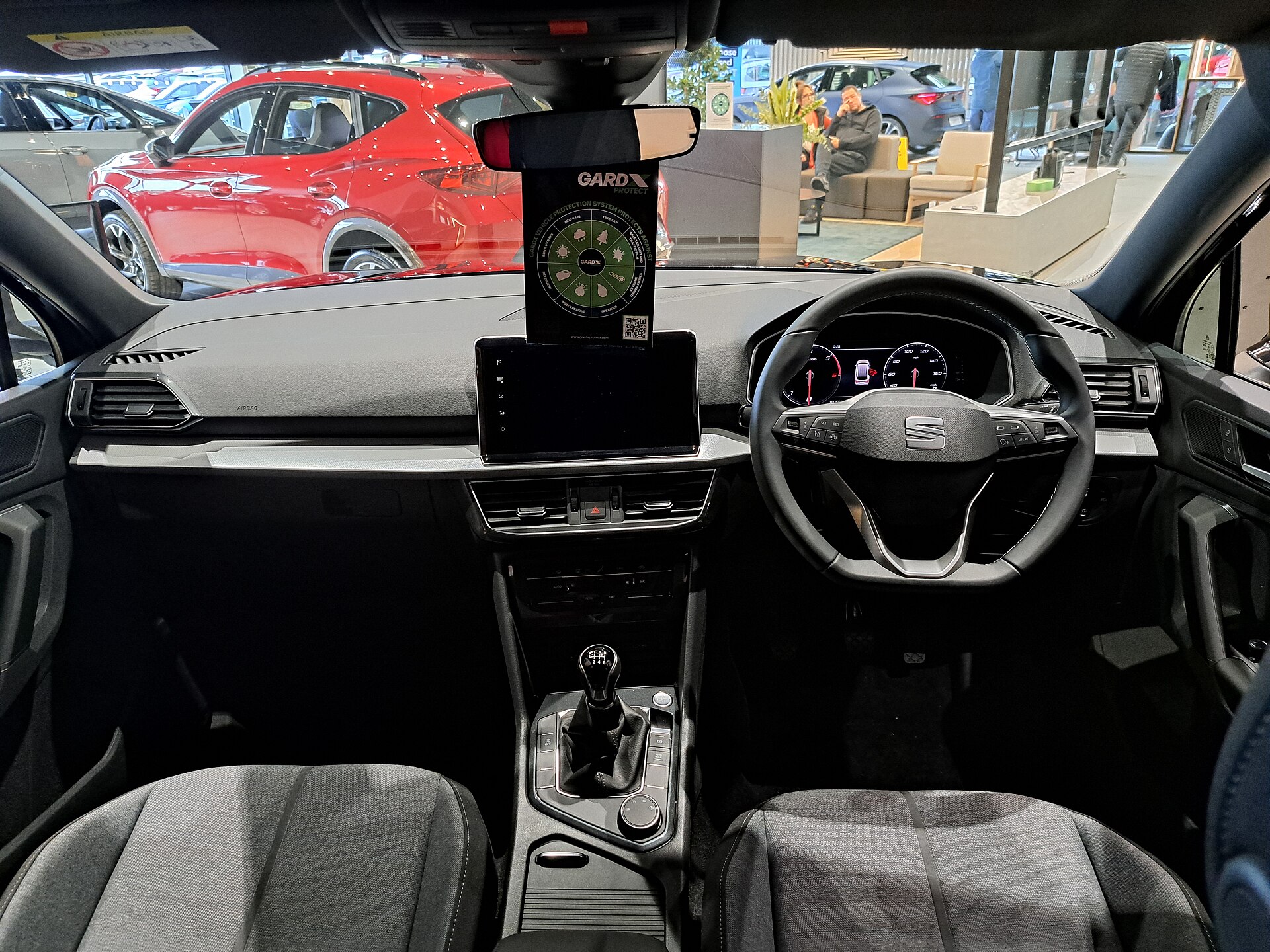 SEAT Tarraco interior with digital instruments and touchscreen