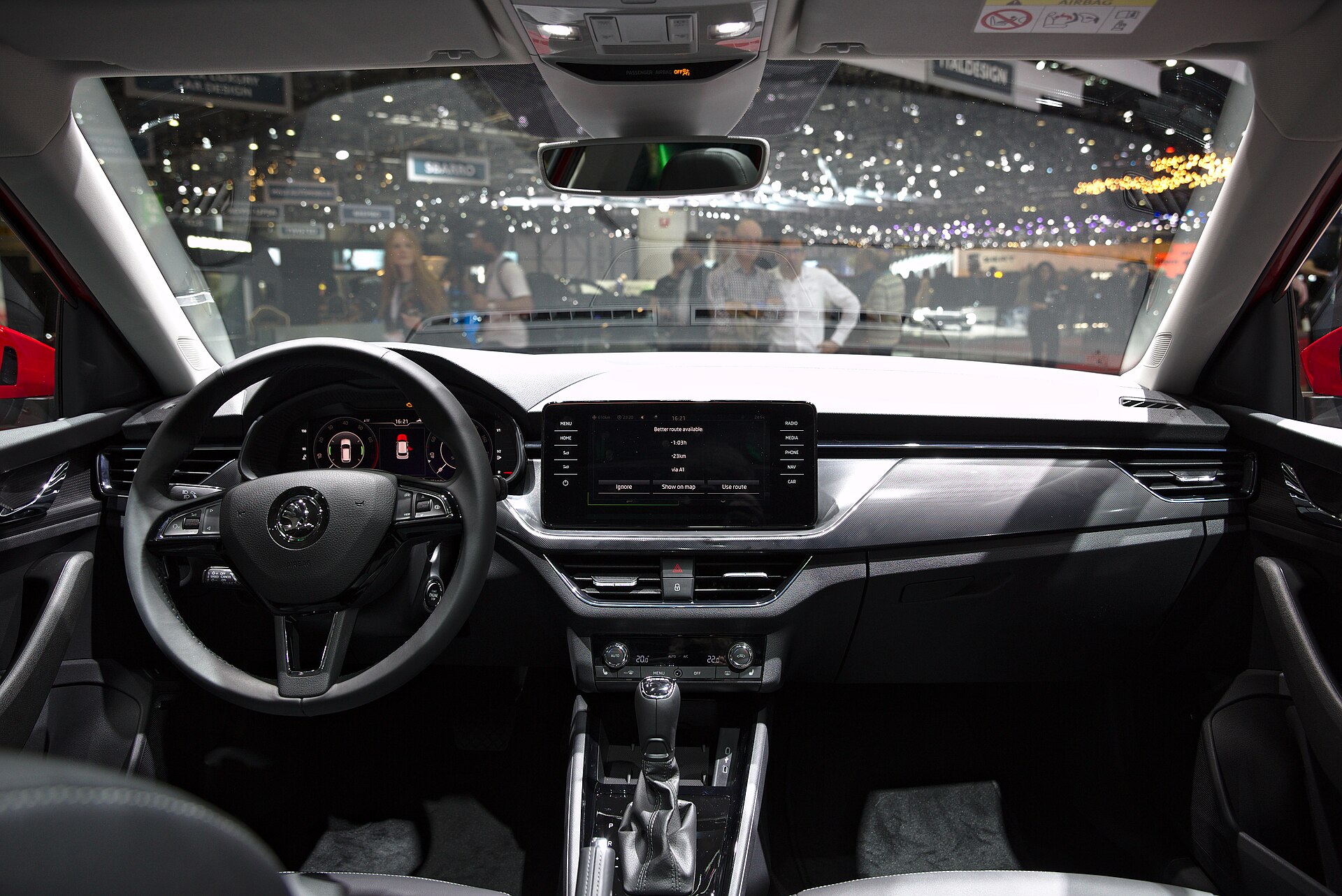Škoda Kamiq on display at the 2019 Geneva Motor Show