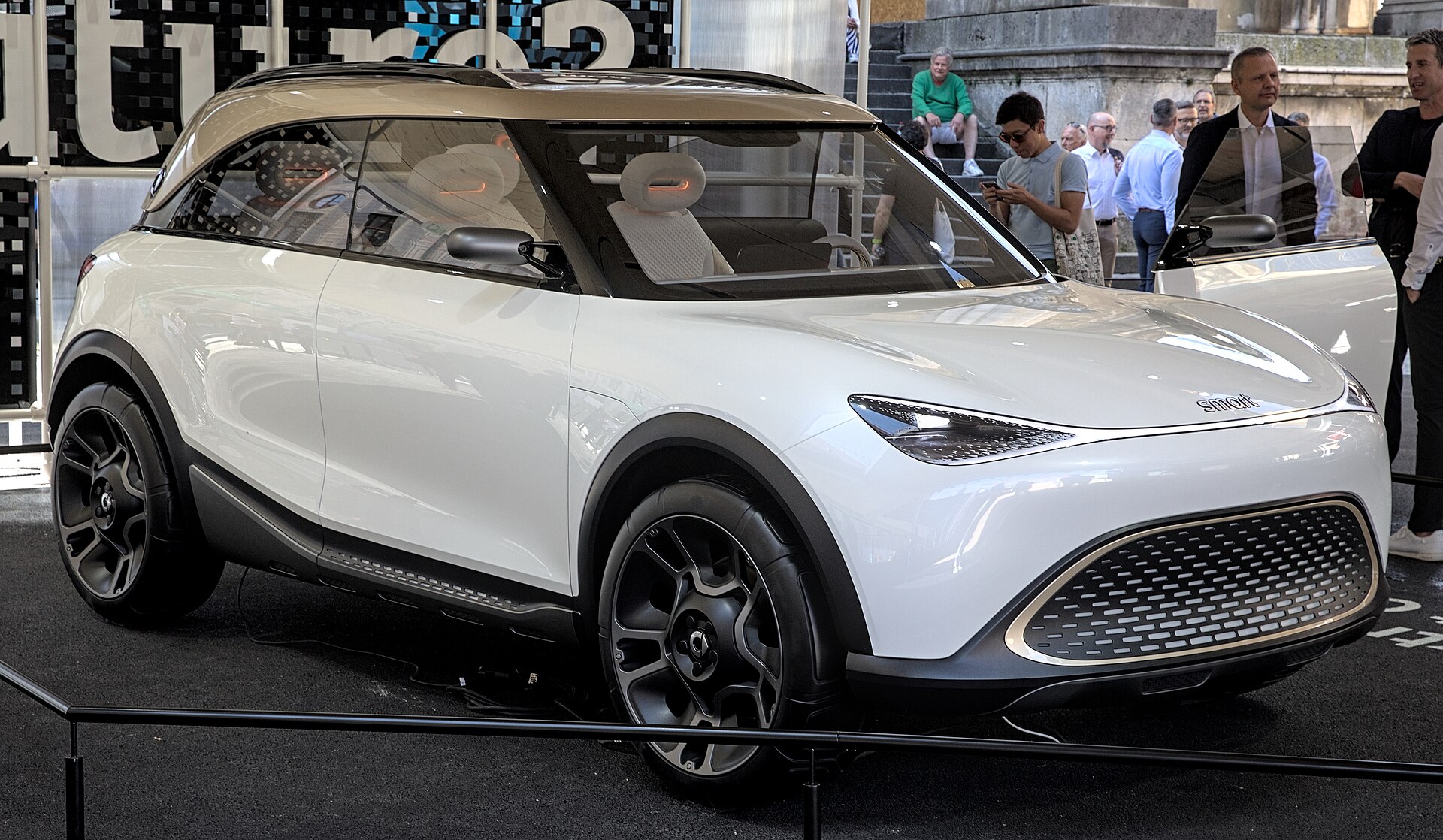smart Concept #1 show car on a stand