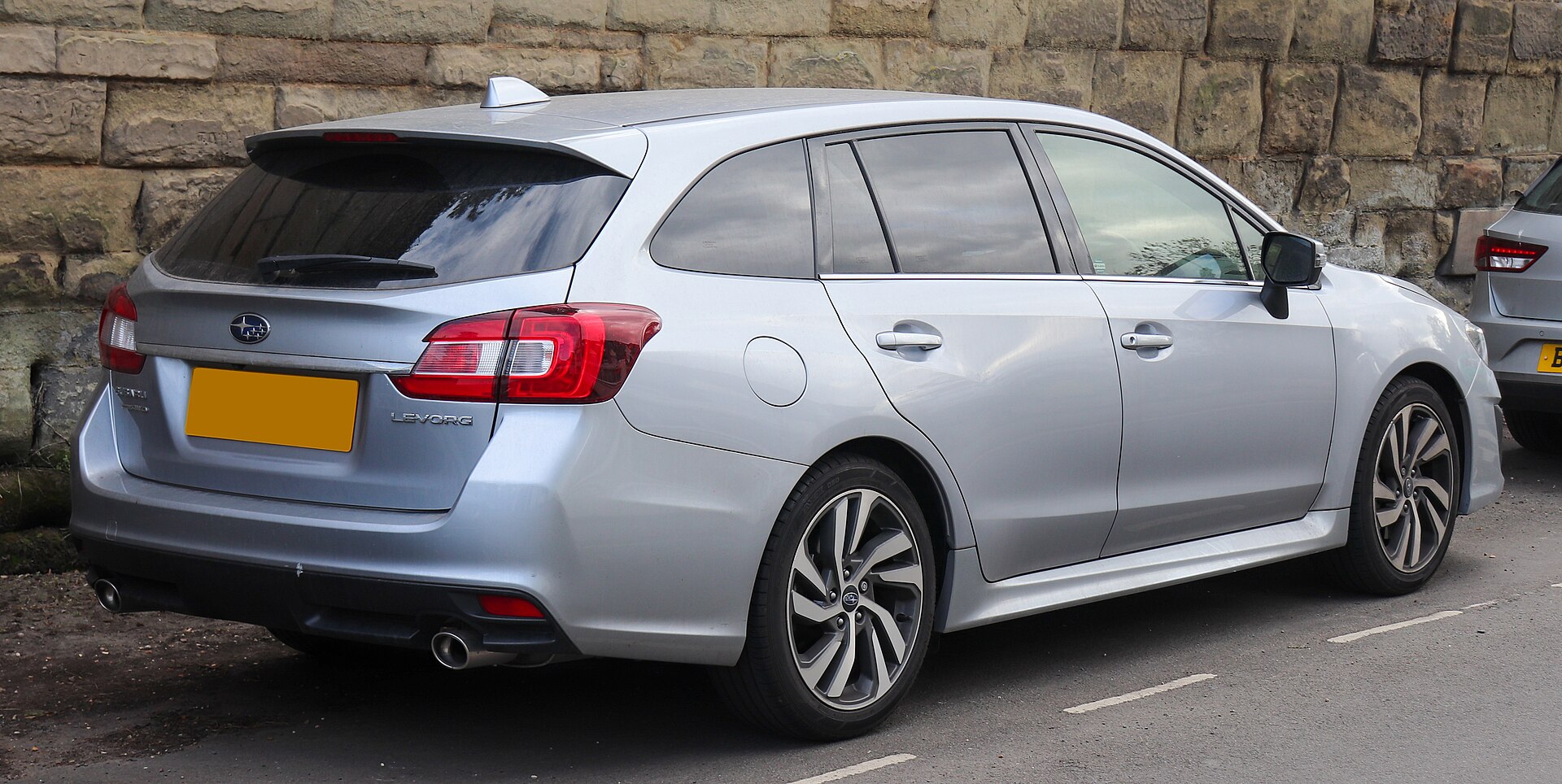First-generation Subaru Levorg, rear three-quarter view