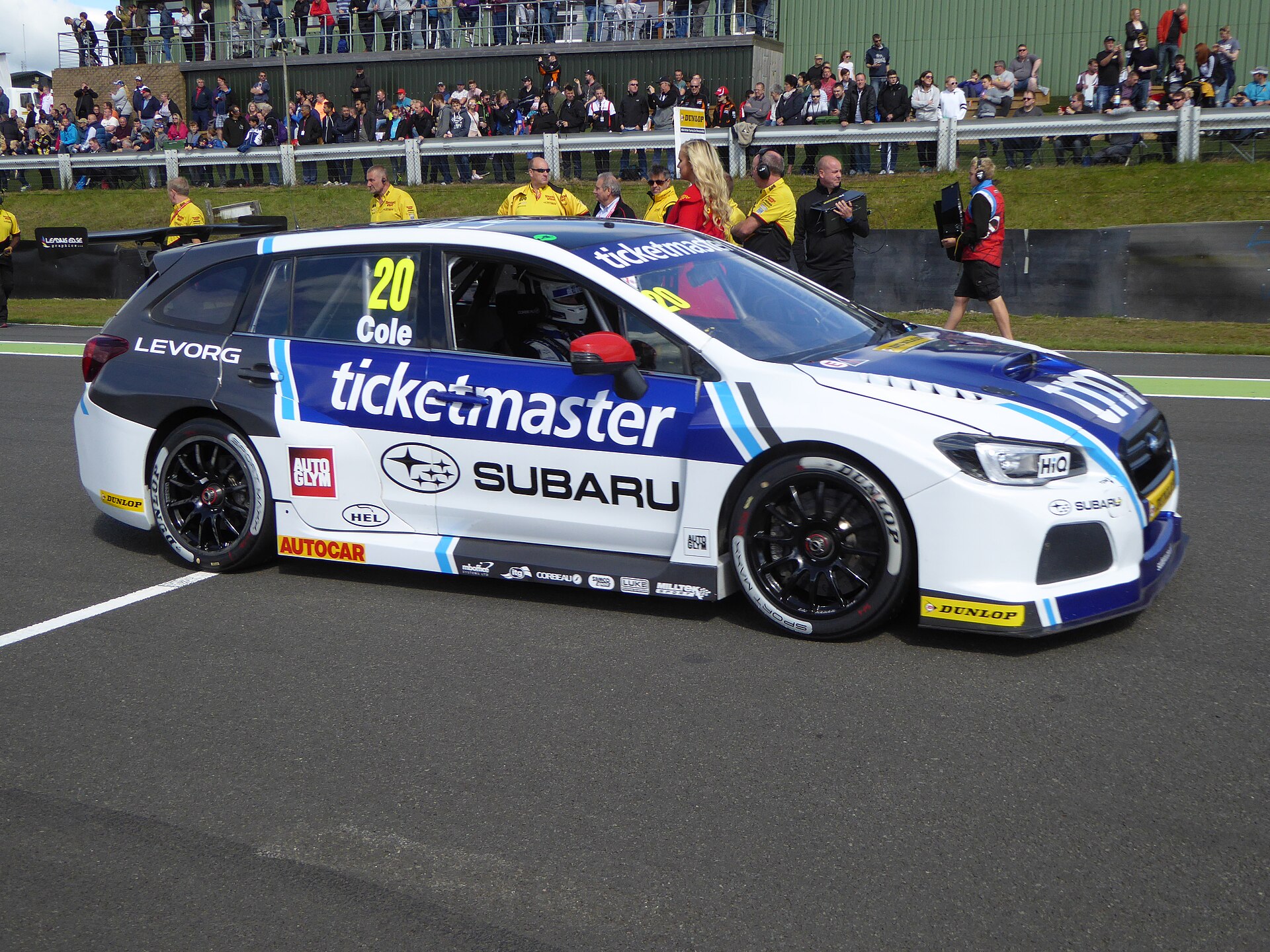 Subaru Levorg touring car in the British Touring Car Championship
