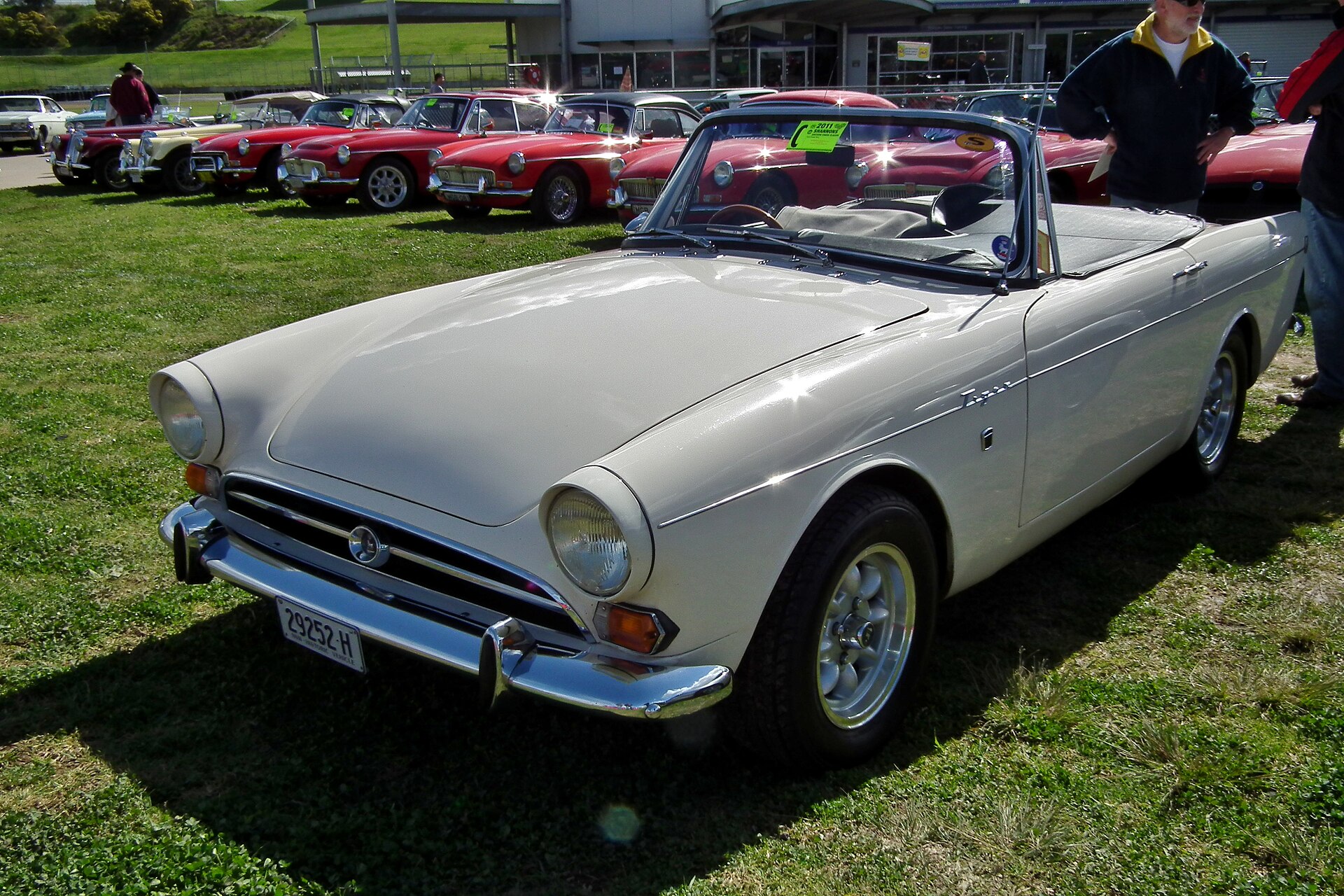 Sunbeam Tiger from 1964 with the hood down