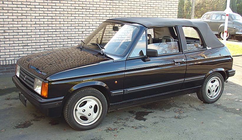 Talbot Samba cabriolet with the roof open