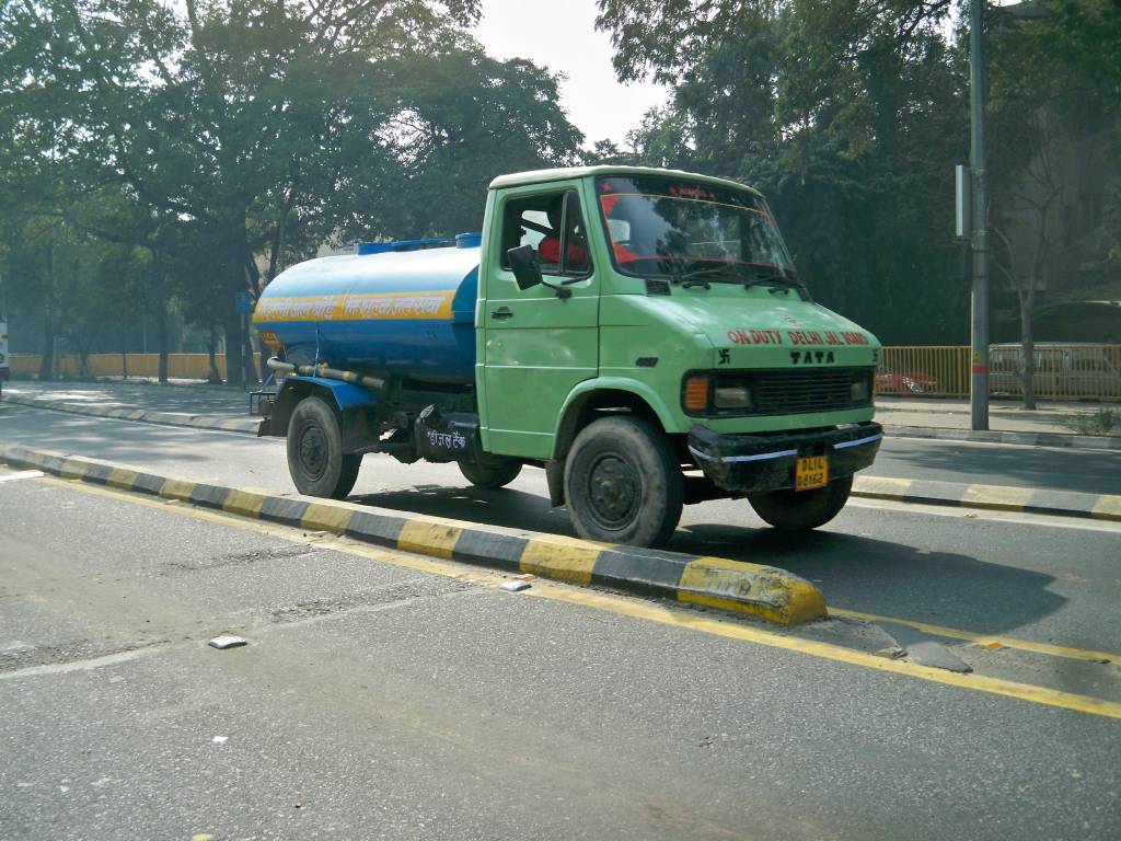 Row of Tata lorries